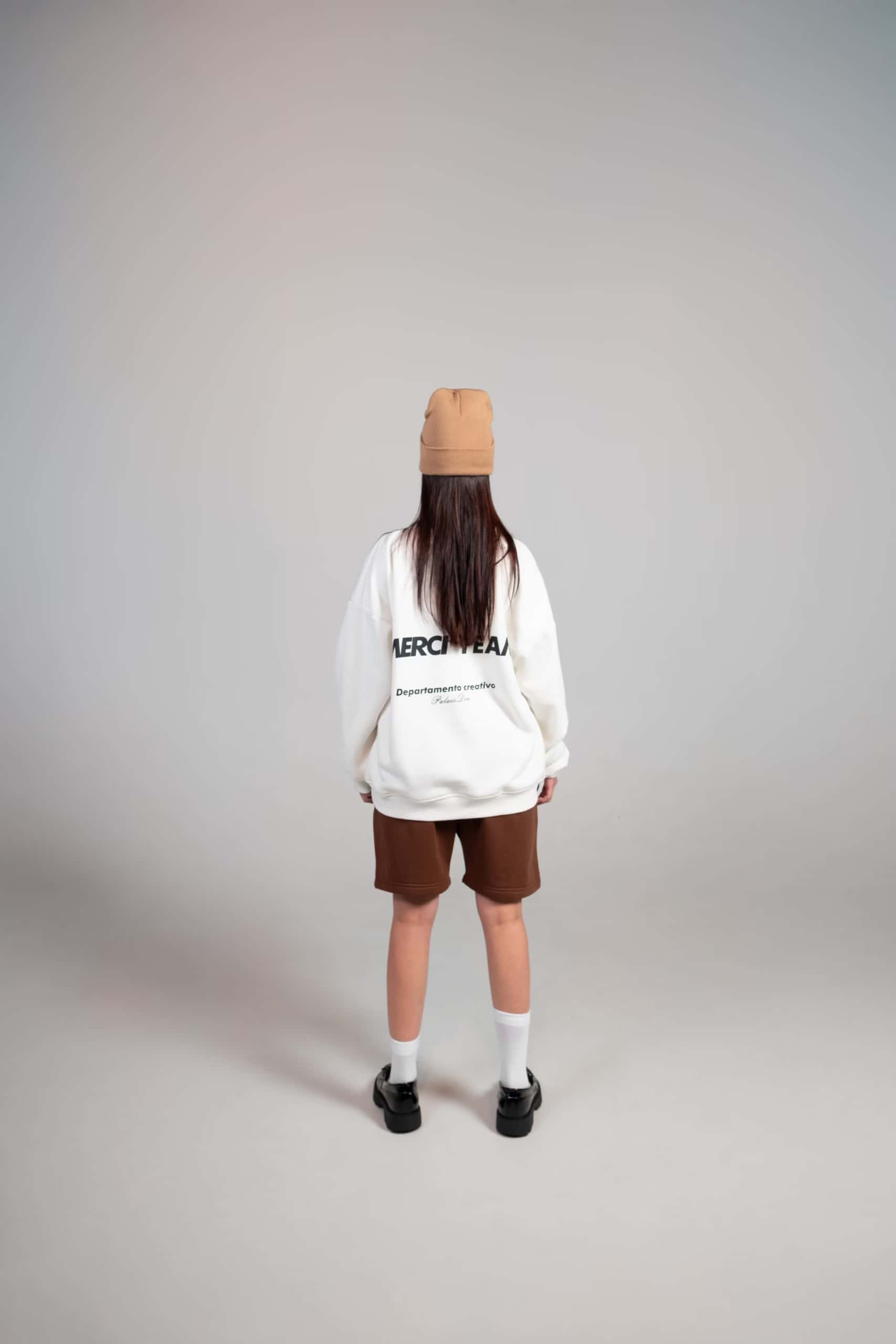 Hoodie Blanco Oversize - miniatura 3