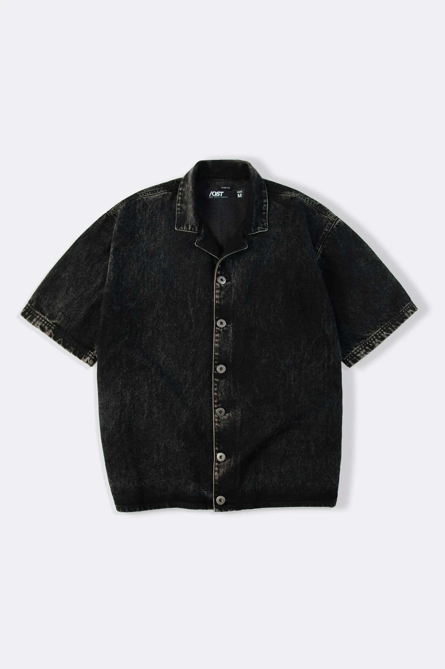 CAMISA MANGA CORTA COLOR NEGRO