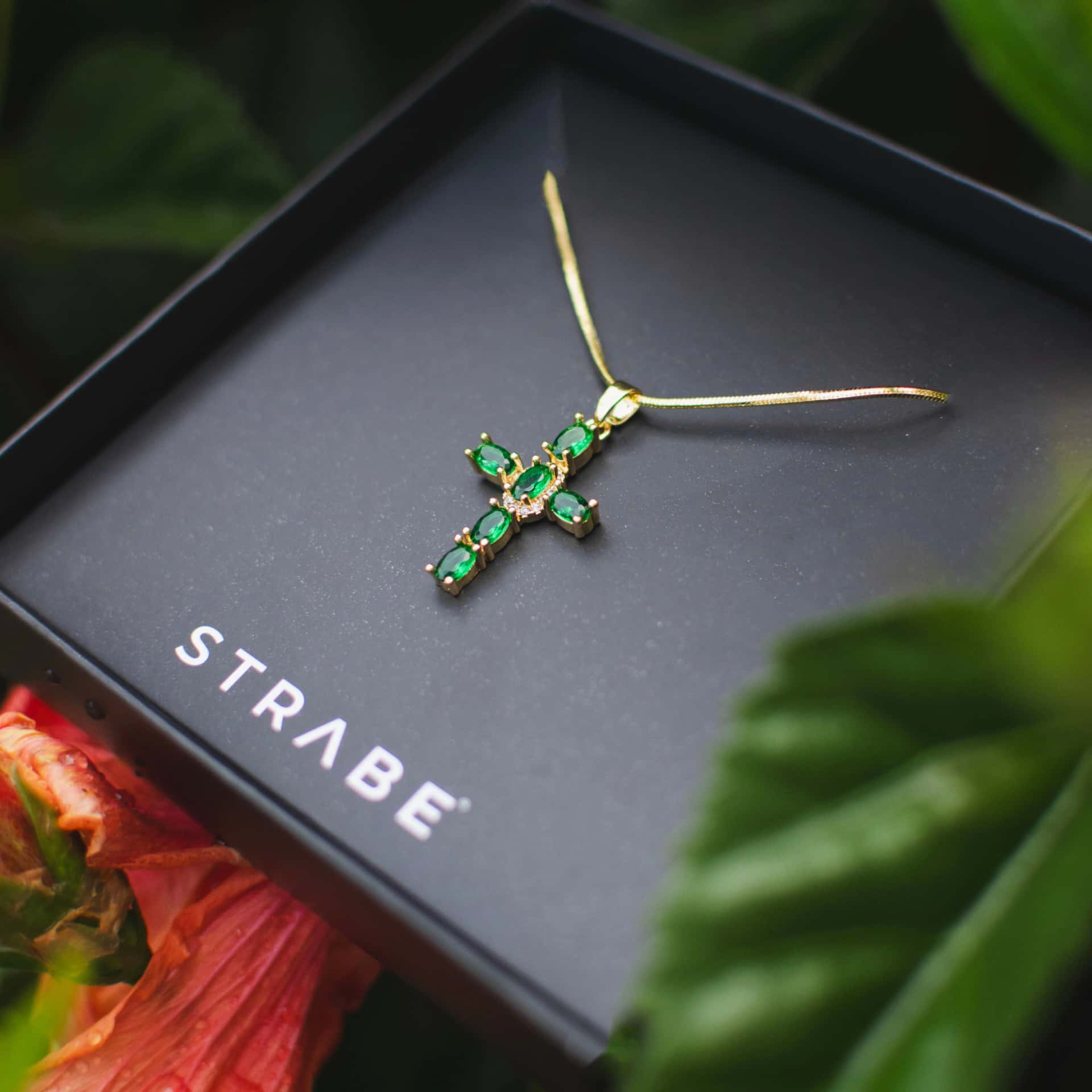 Cadena Cruz Verde - miniatura 2