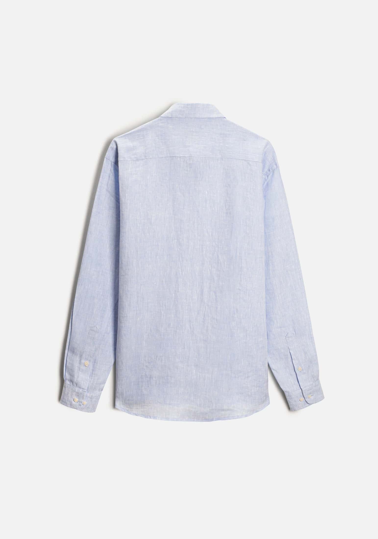 Camisa H CBD Lino L-Mar Azul Claro - miniatura 4