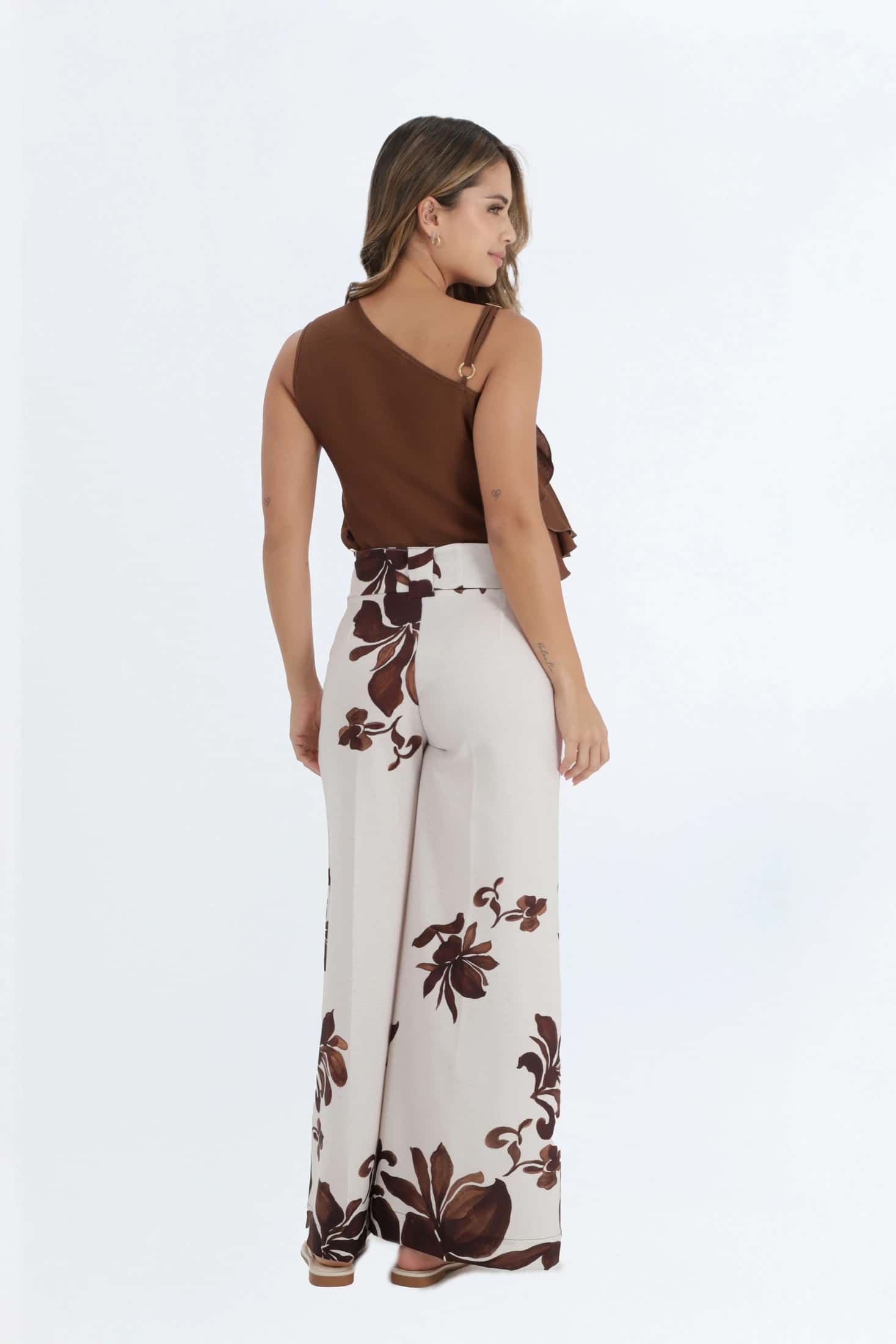 PANTALON ESTAMPADO CENEFA PARA MUJER 1196426 - miniatura 2