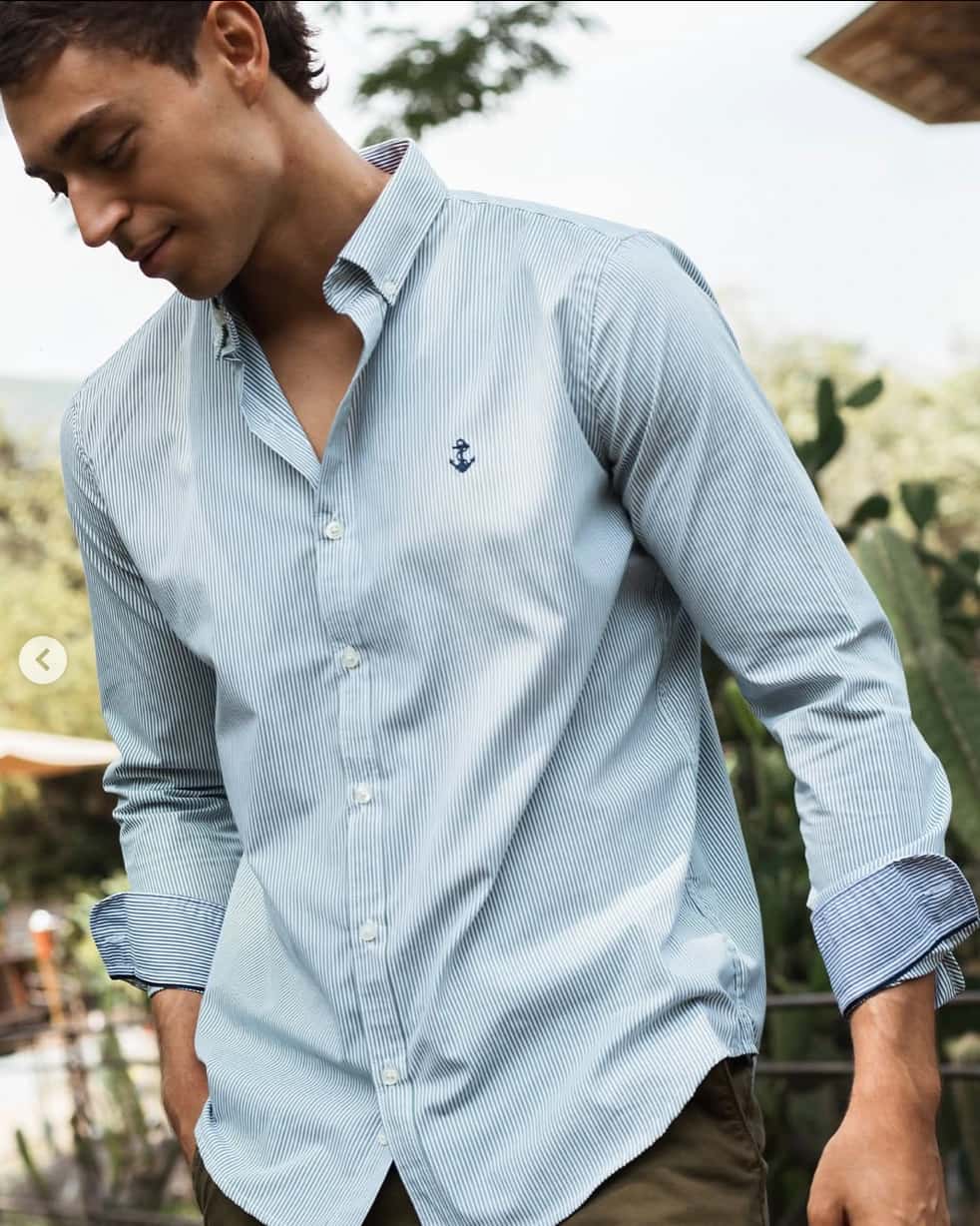 Camisa Rayas Verde