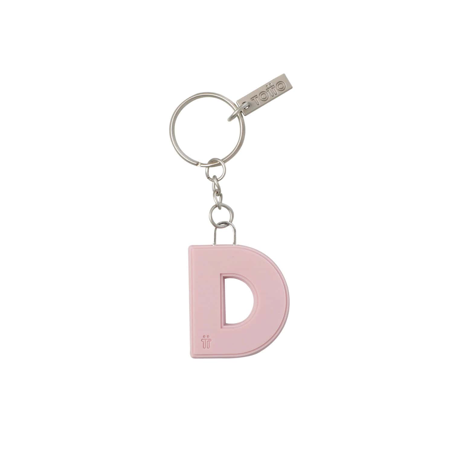 Llavero de Goma Abc color Rosado