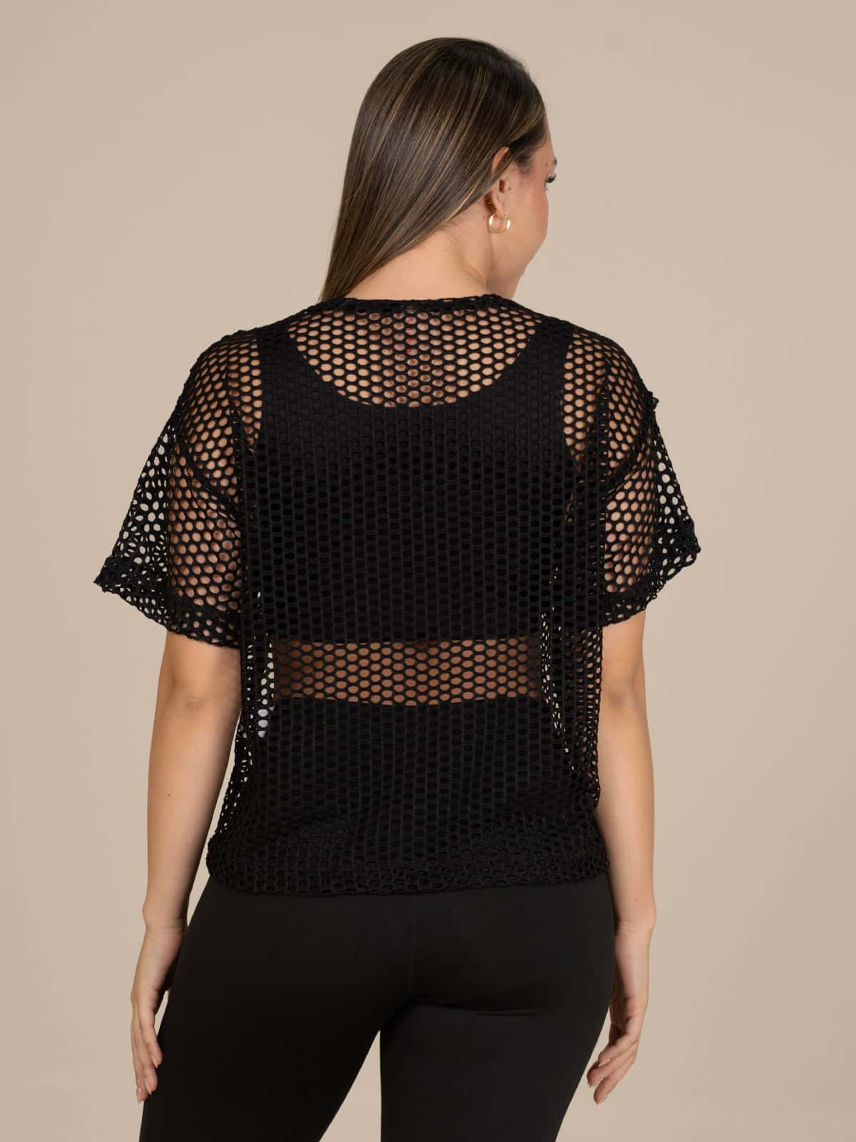 Camiseta tulum malla negra - miniatura 4