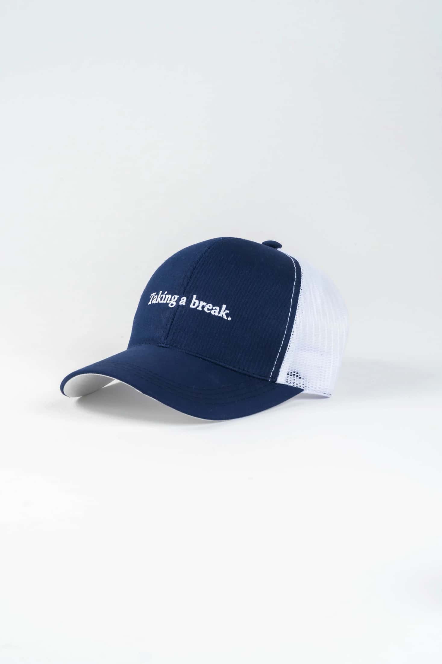Gorra Bordado Algodón Azul Oscuro