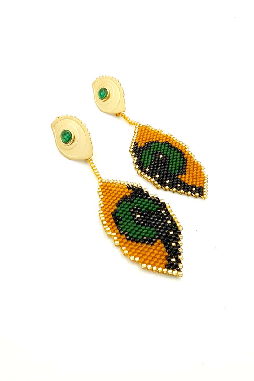 Aretes Ojo Guacamaya — Mira el mundo con el ojo del ave más libre - miniatura 3