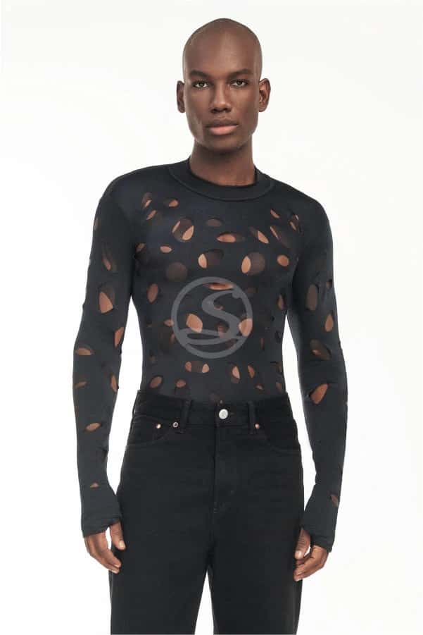Mesh Holes Negro Santísimas Men Ref. S-632