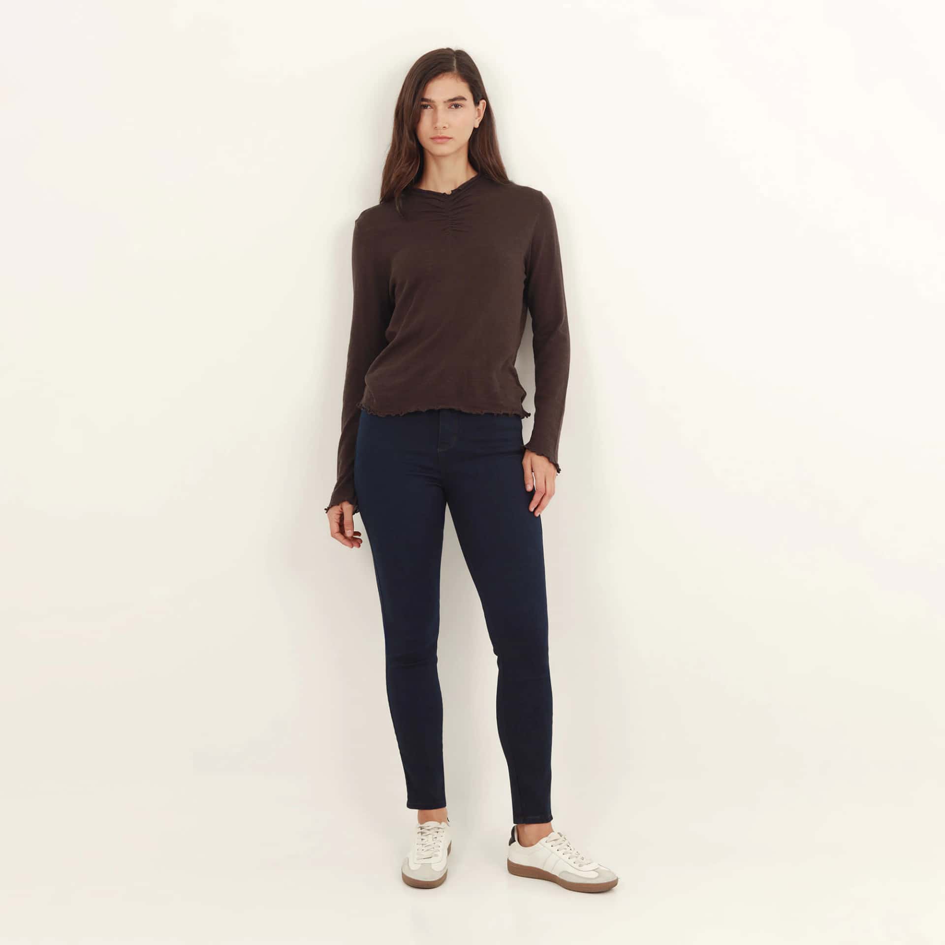 Jean Ilussion Tiro Medio Bota Skinny