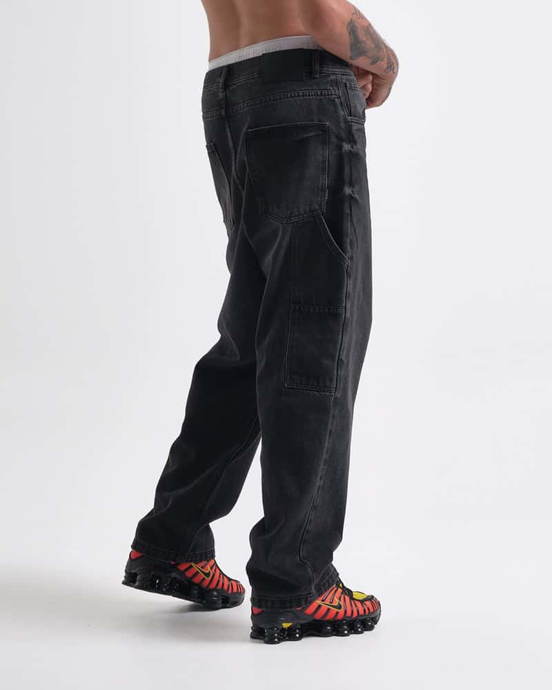 Jeans Baggy Básico Essential Black - miniatura 5