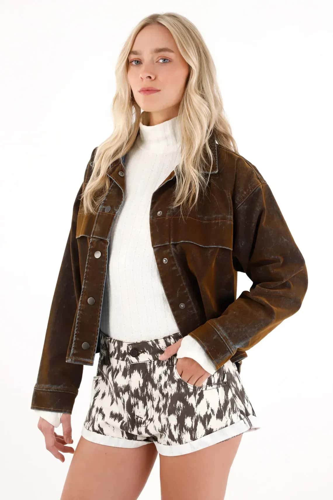 Short estampado para mujer