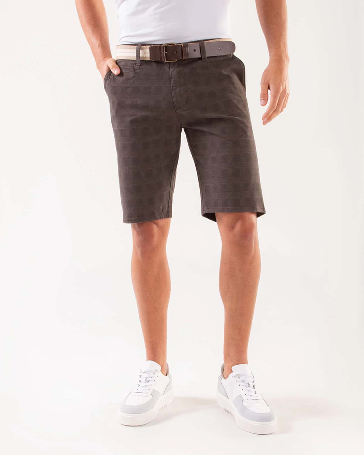 Bermuda gris para hombre