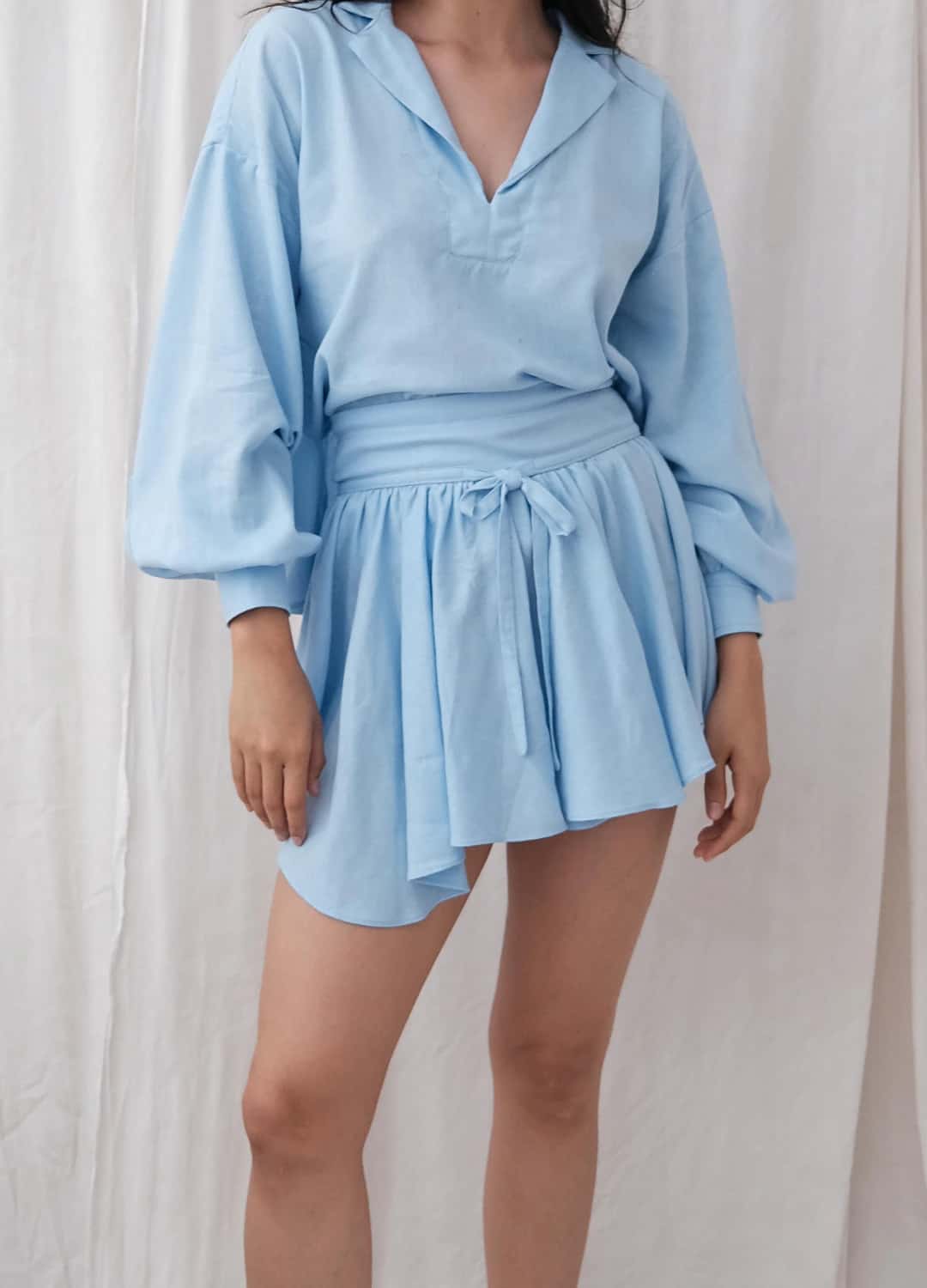 Falda Celia Celeste