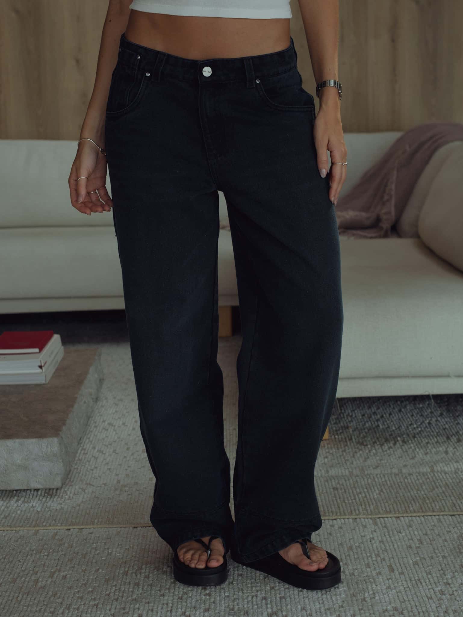 LOW RENEW JEAN - DARK BLUE GRAY