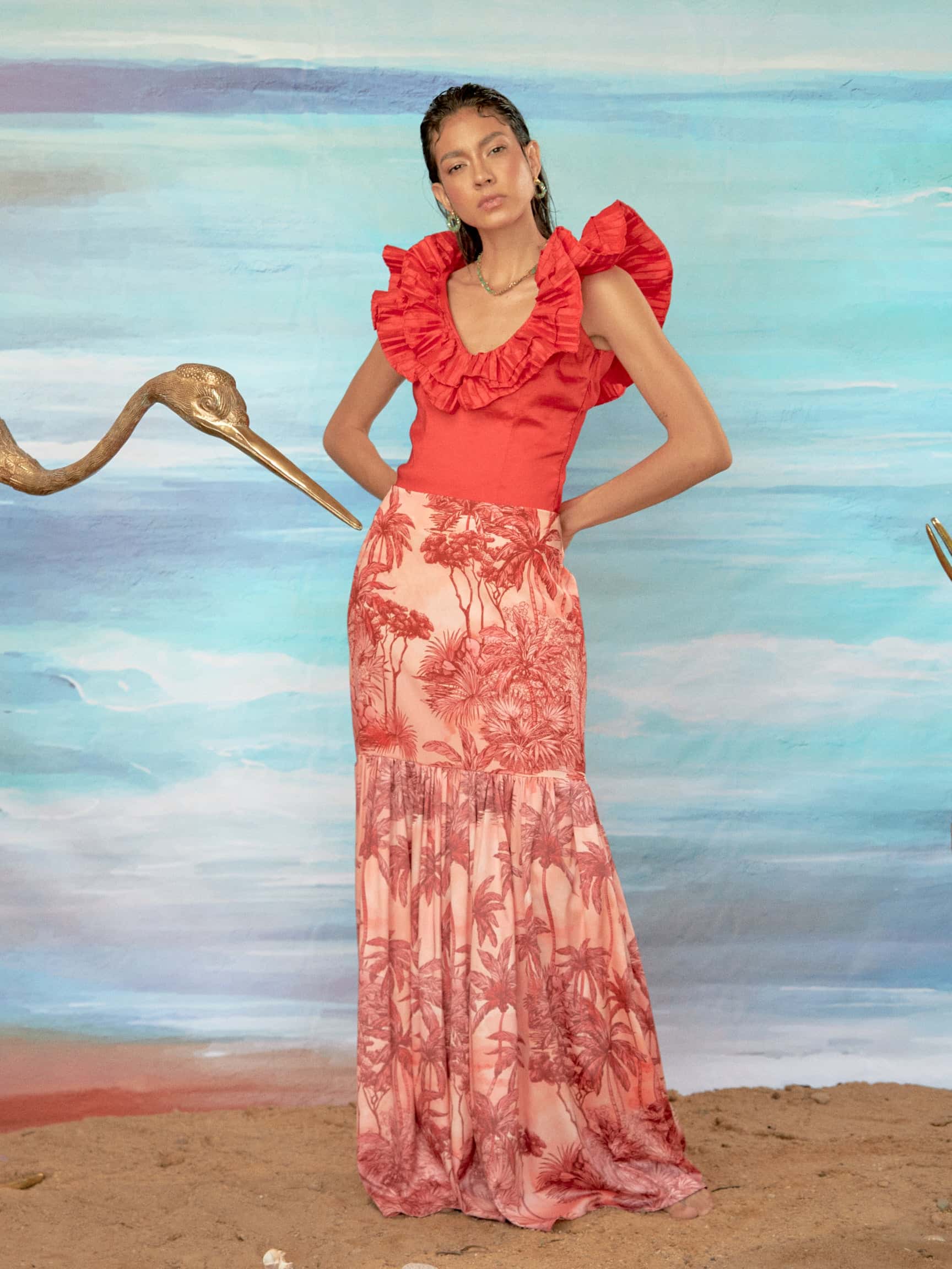 Blusa Diamantina Roja - miniatura 2