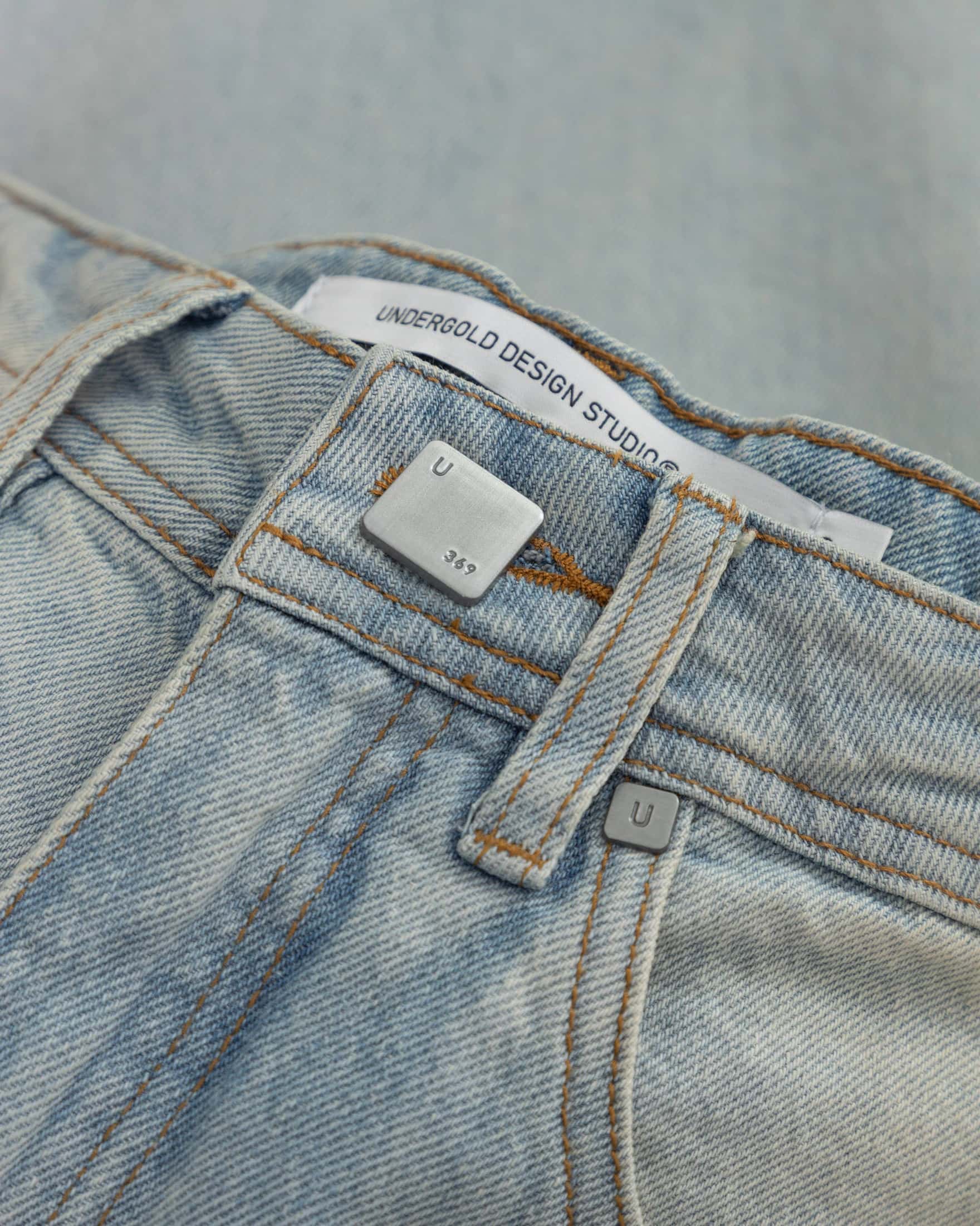 W Line Basic Wide Jeans Light Blue - miniatura 4