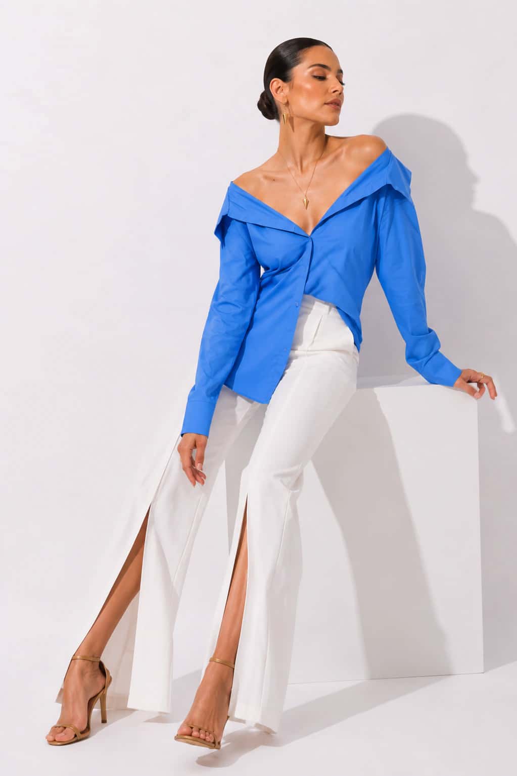 Blusa Rosalba Azul - miniatura 2