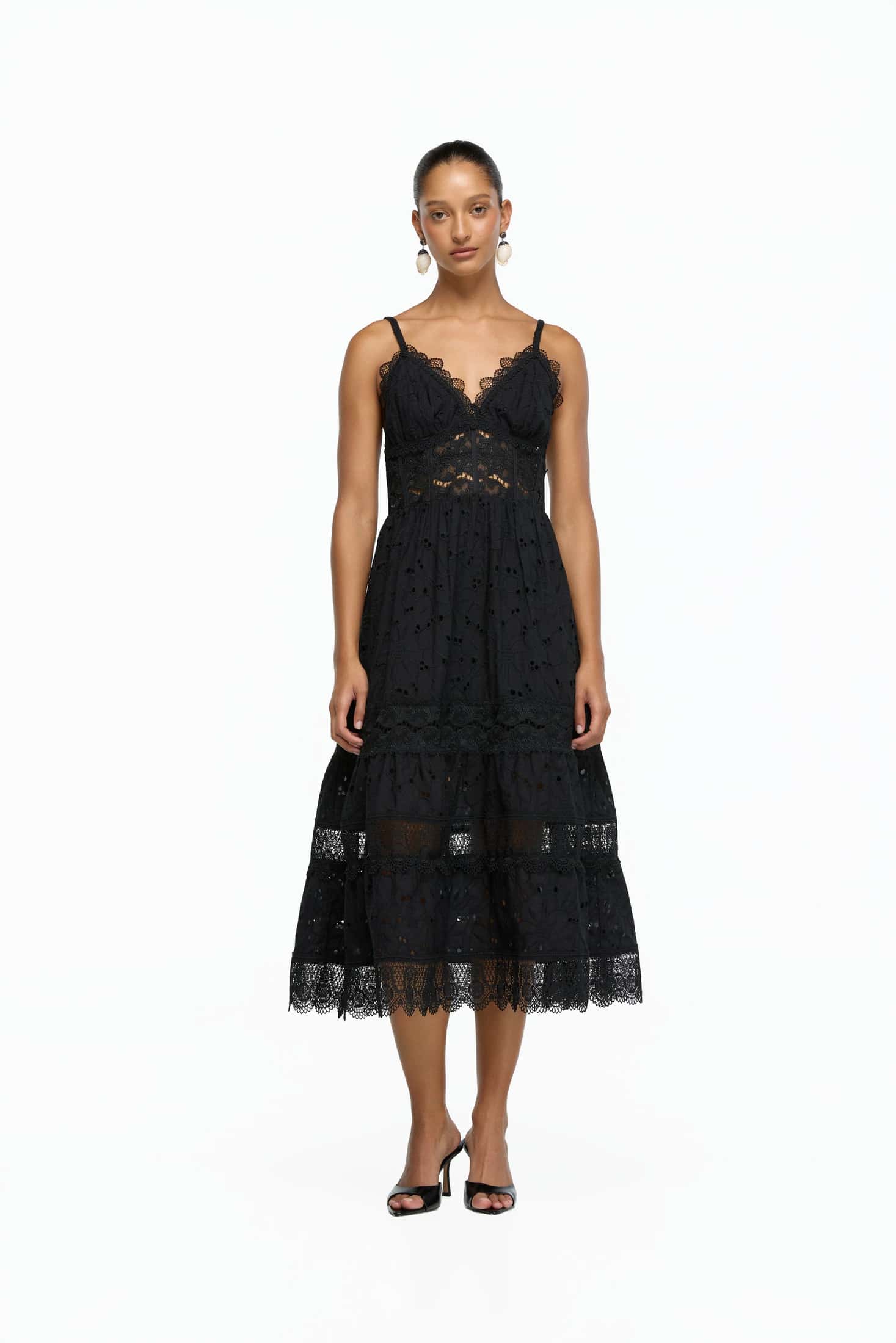 PENELOPE MIDI DRESS BLACK