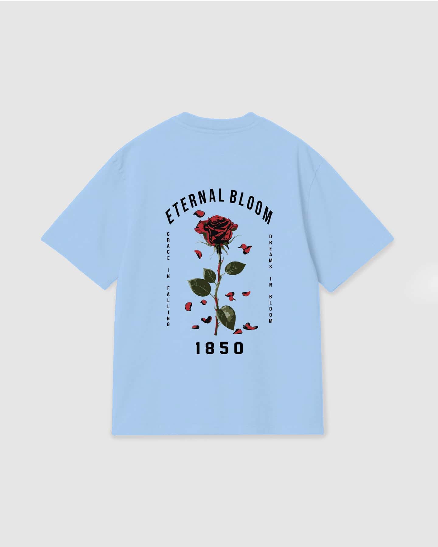 Oversized T Shirt Eternal Bloom Sky Blue