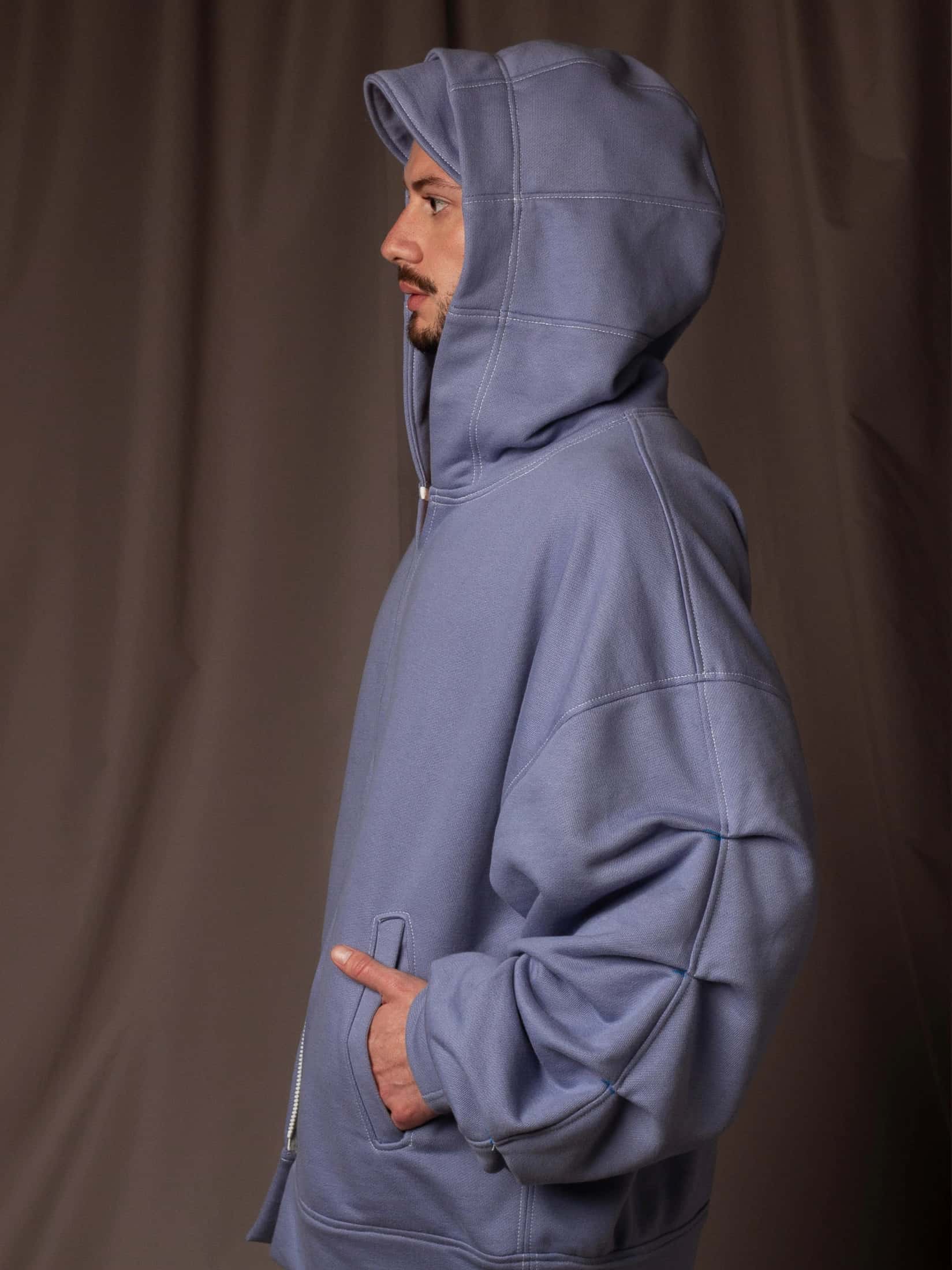 Buso Azul en Algodón Perchado - miniatura 4