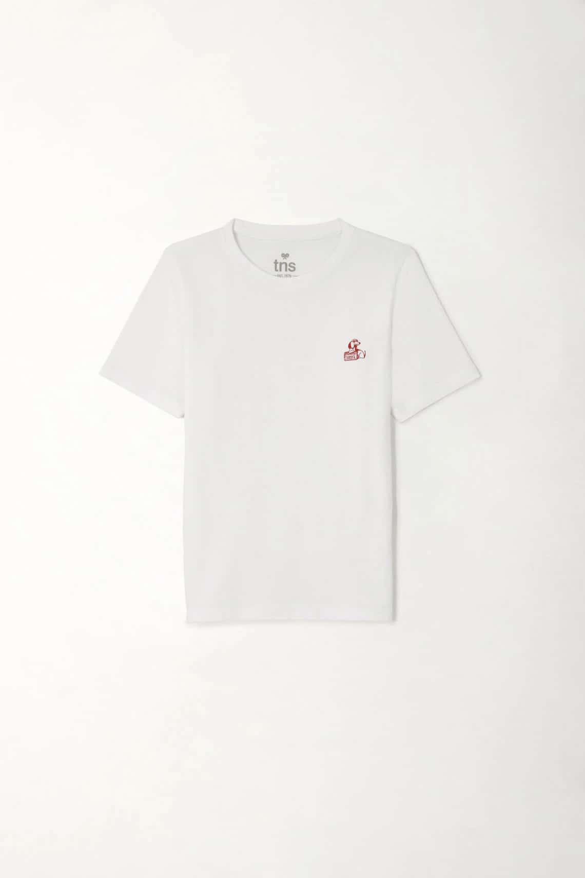 Camiseta manga corta blanca para niño