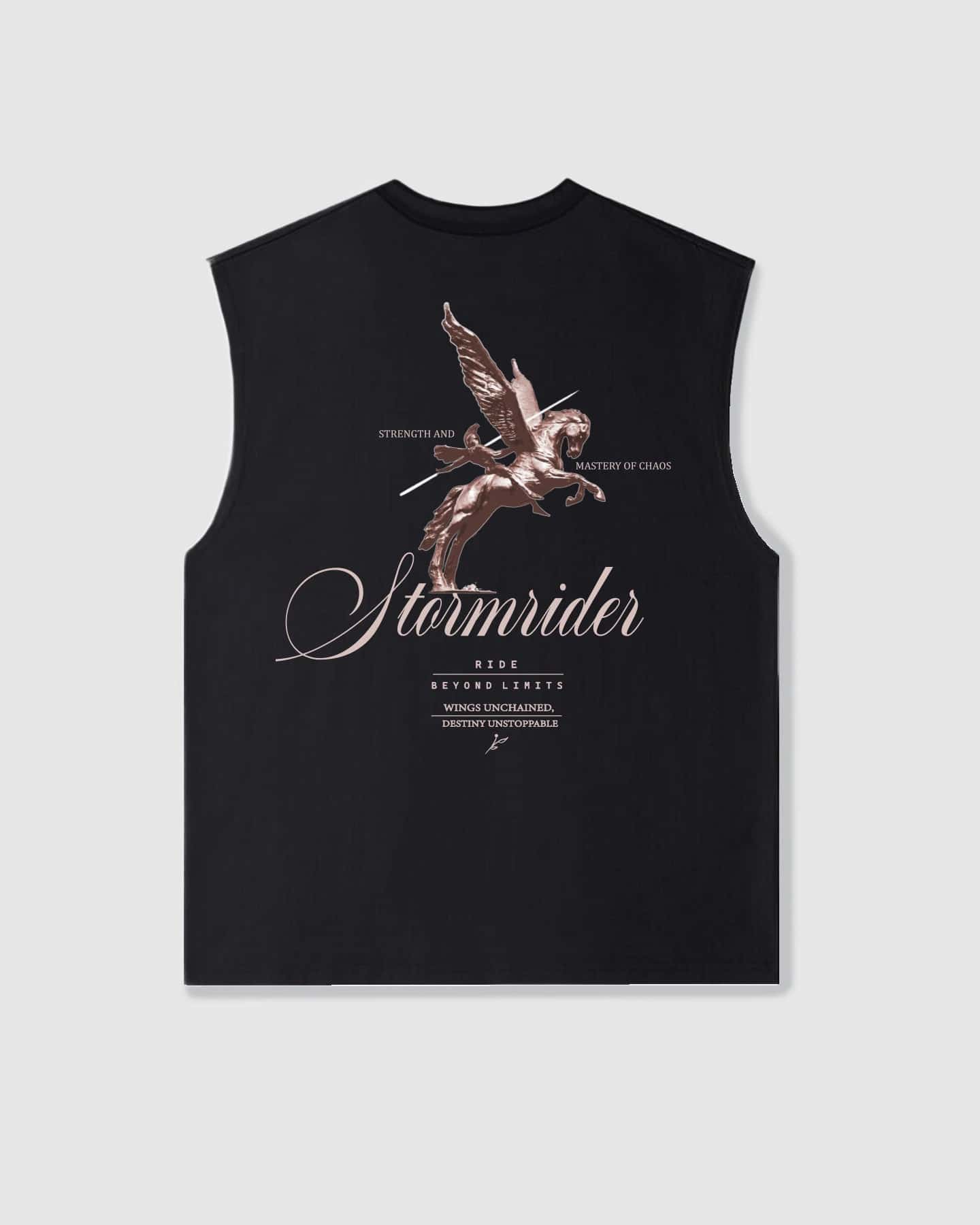 Oversized Sleeveless Stormrider Black