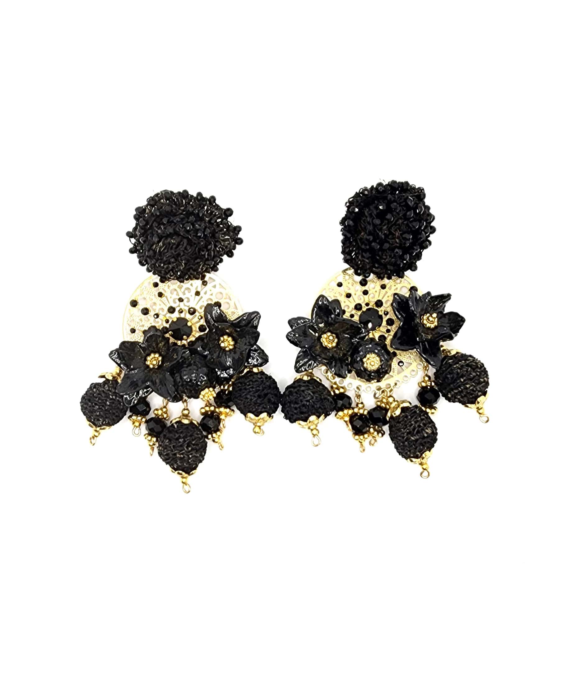 Noir Bloom Earrings