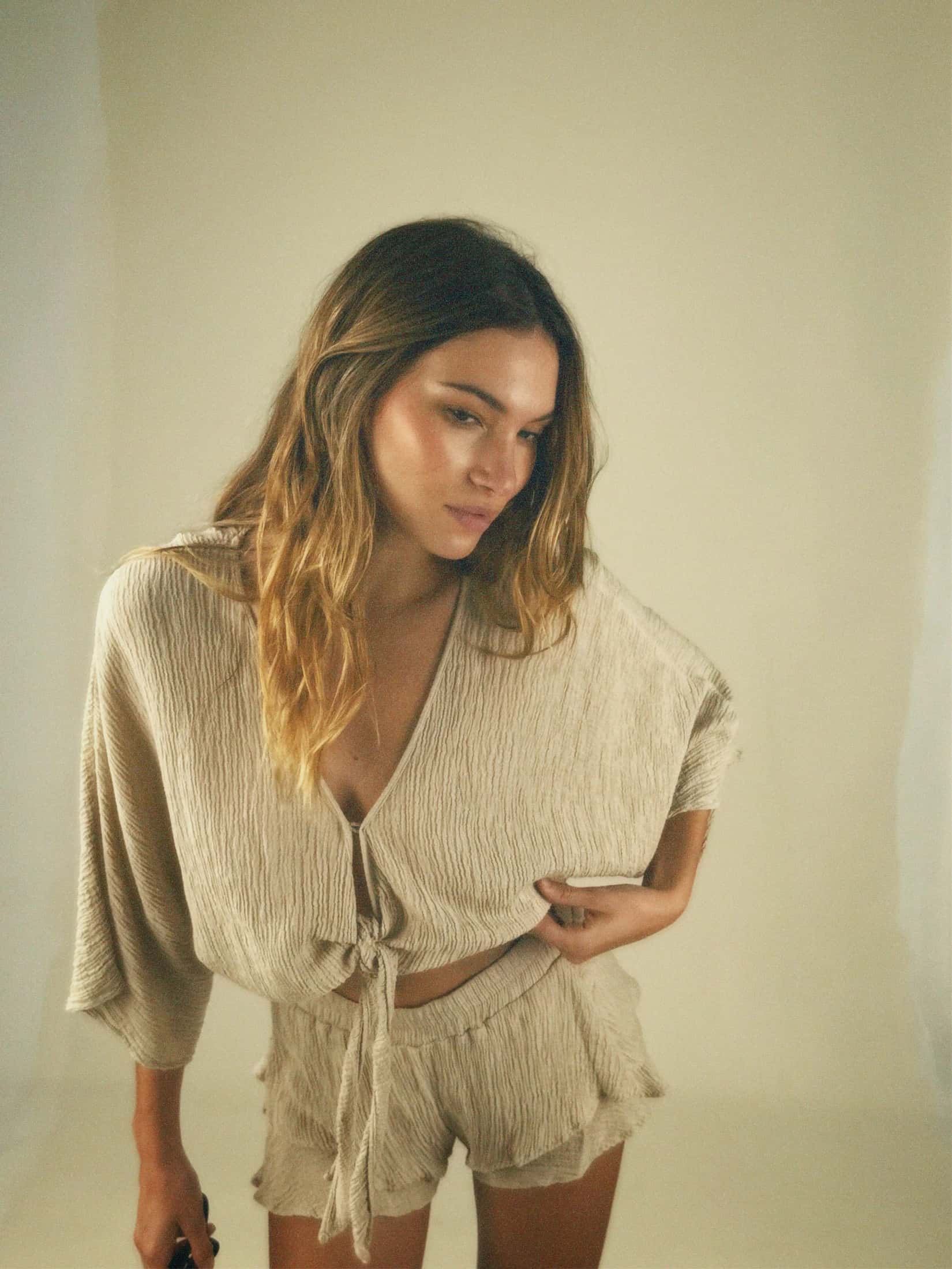 Textured Sand Isla Shirt