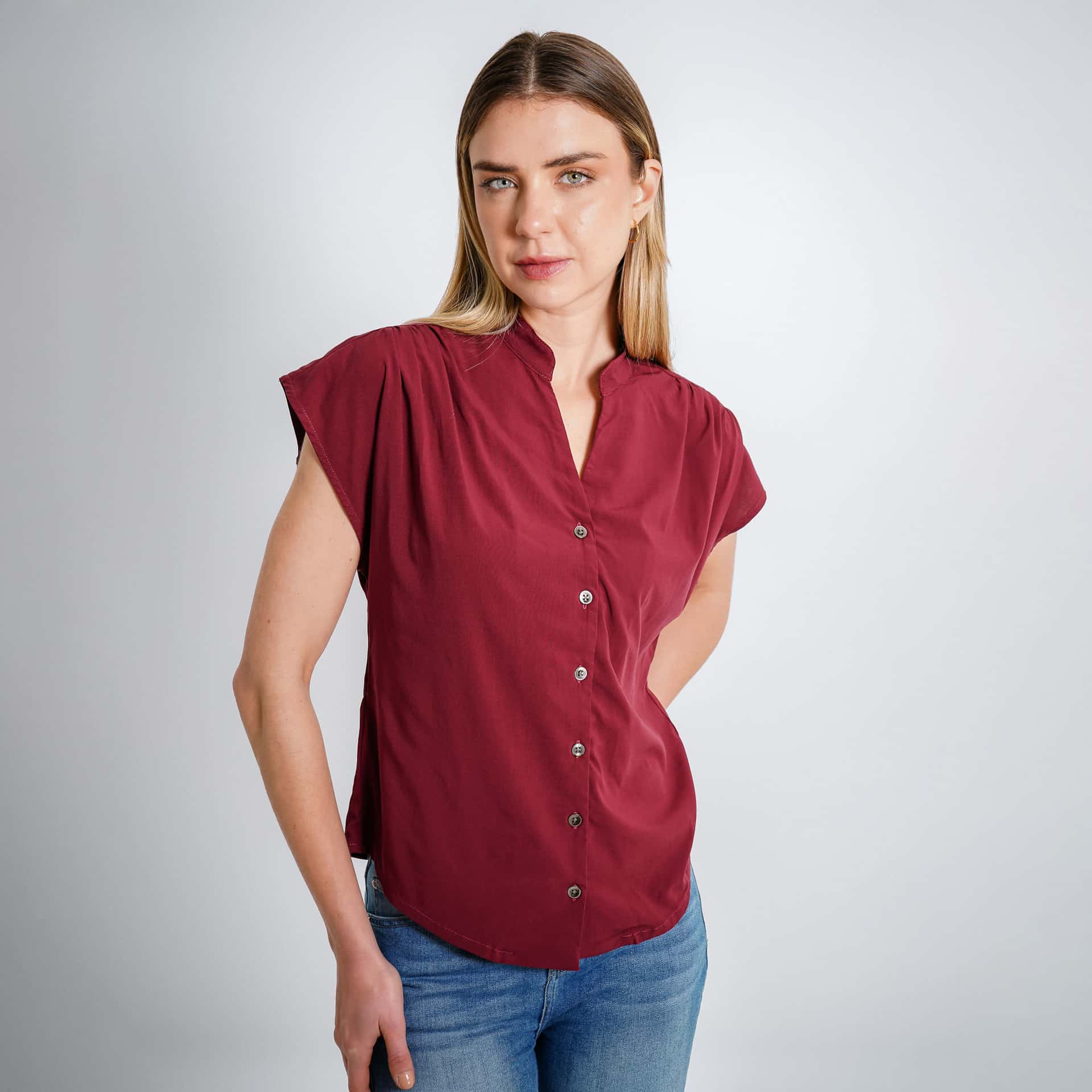 Blusa Cuello Neru Manga Sisa