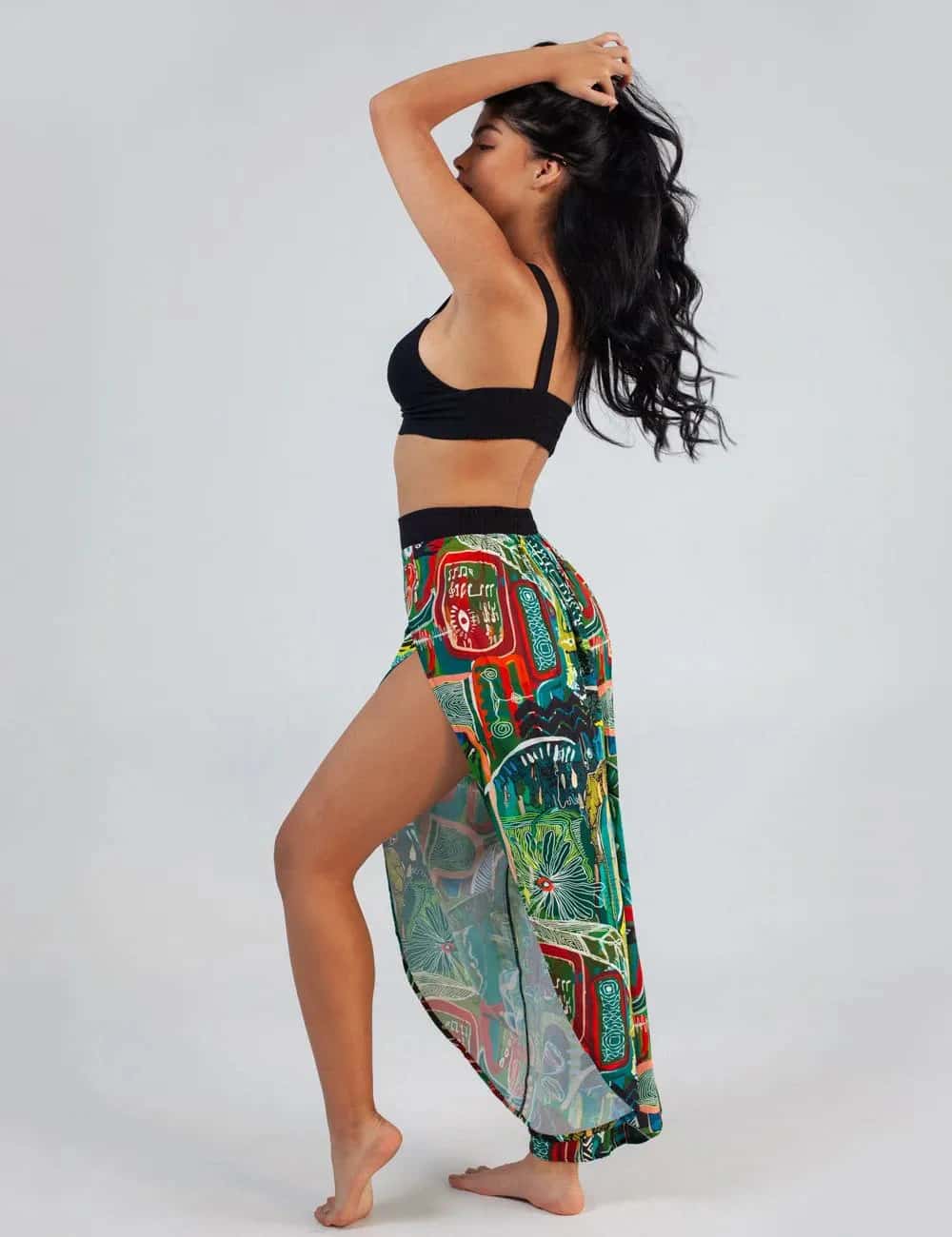 Pantalón Tulipán Yagé multicolor Mujer
