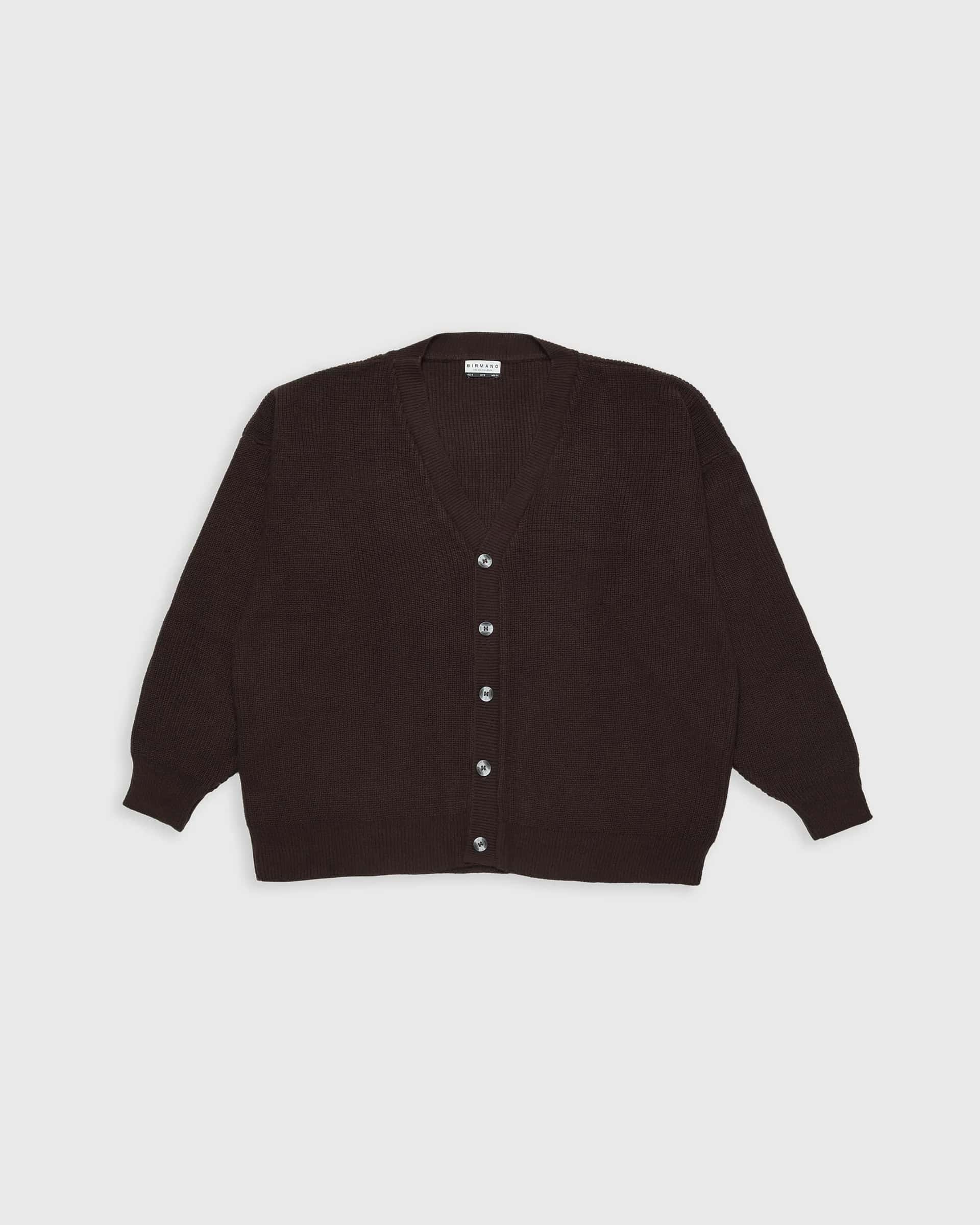 RUM´S BROWN CARDIGAN - miniatura 6
