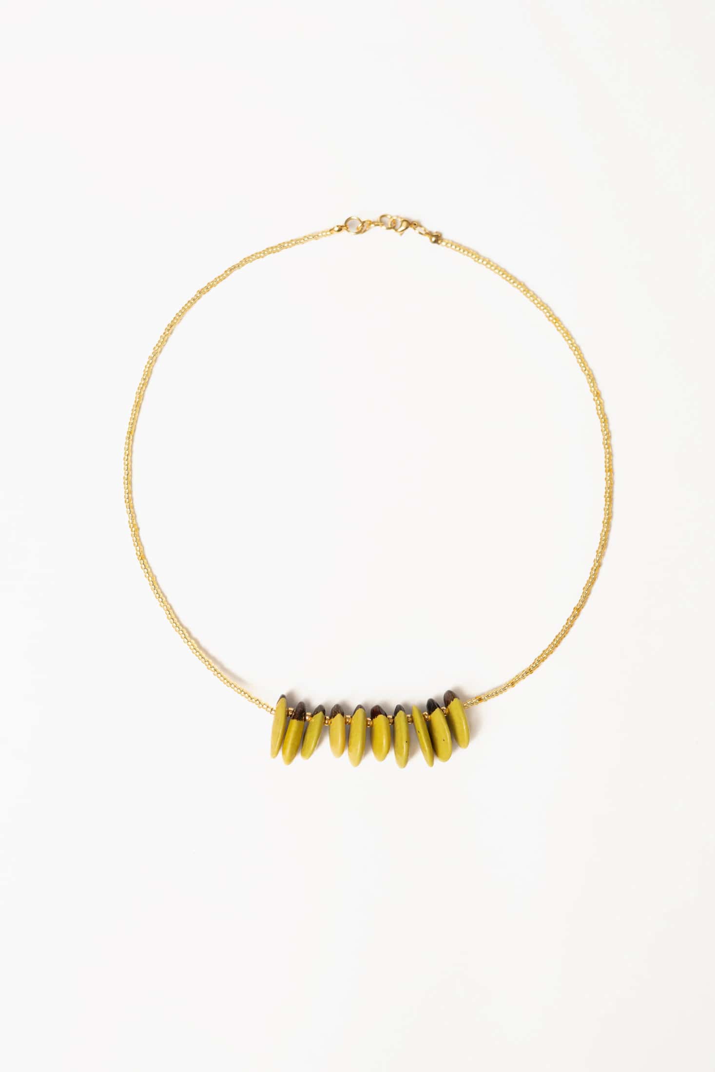 Collar Arado Frijol Verde