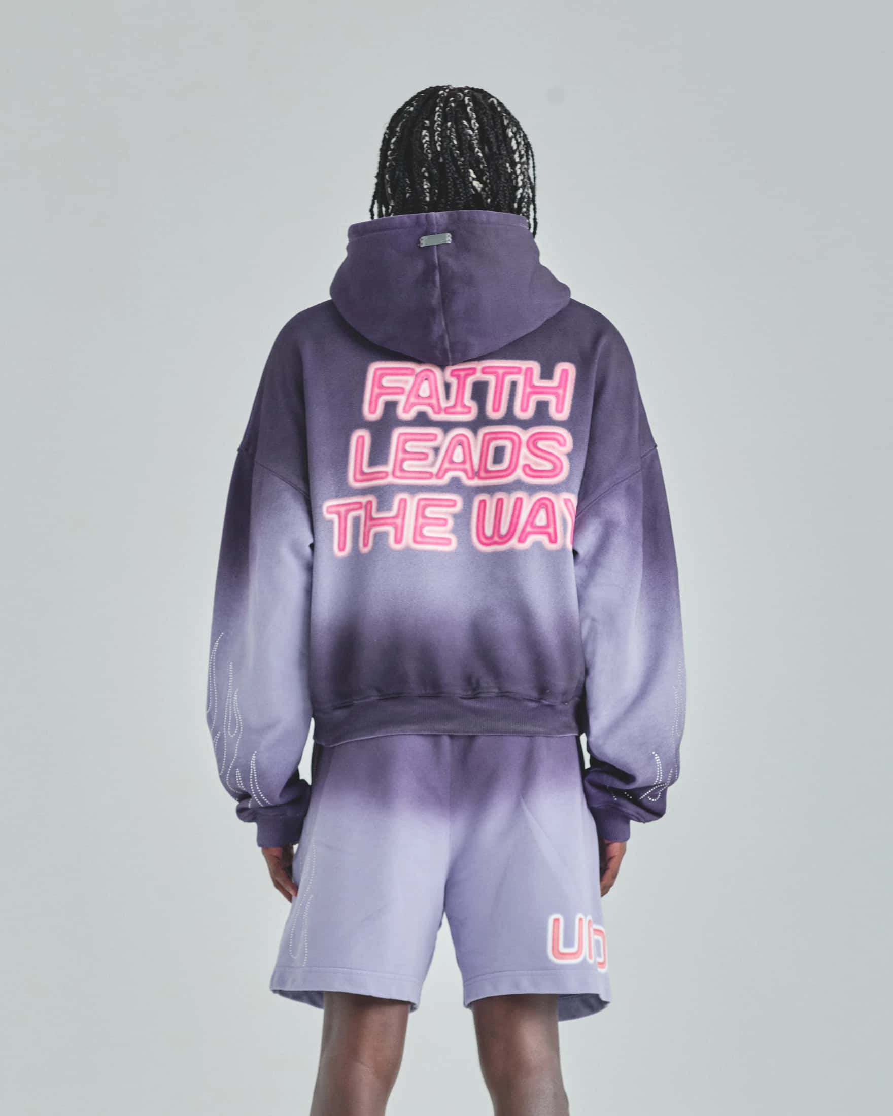 Act 1 Radiant Boxy Fit Hoodie Faded Purple - miniatura 6