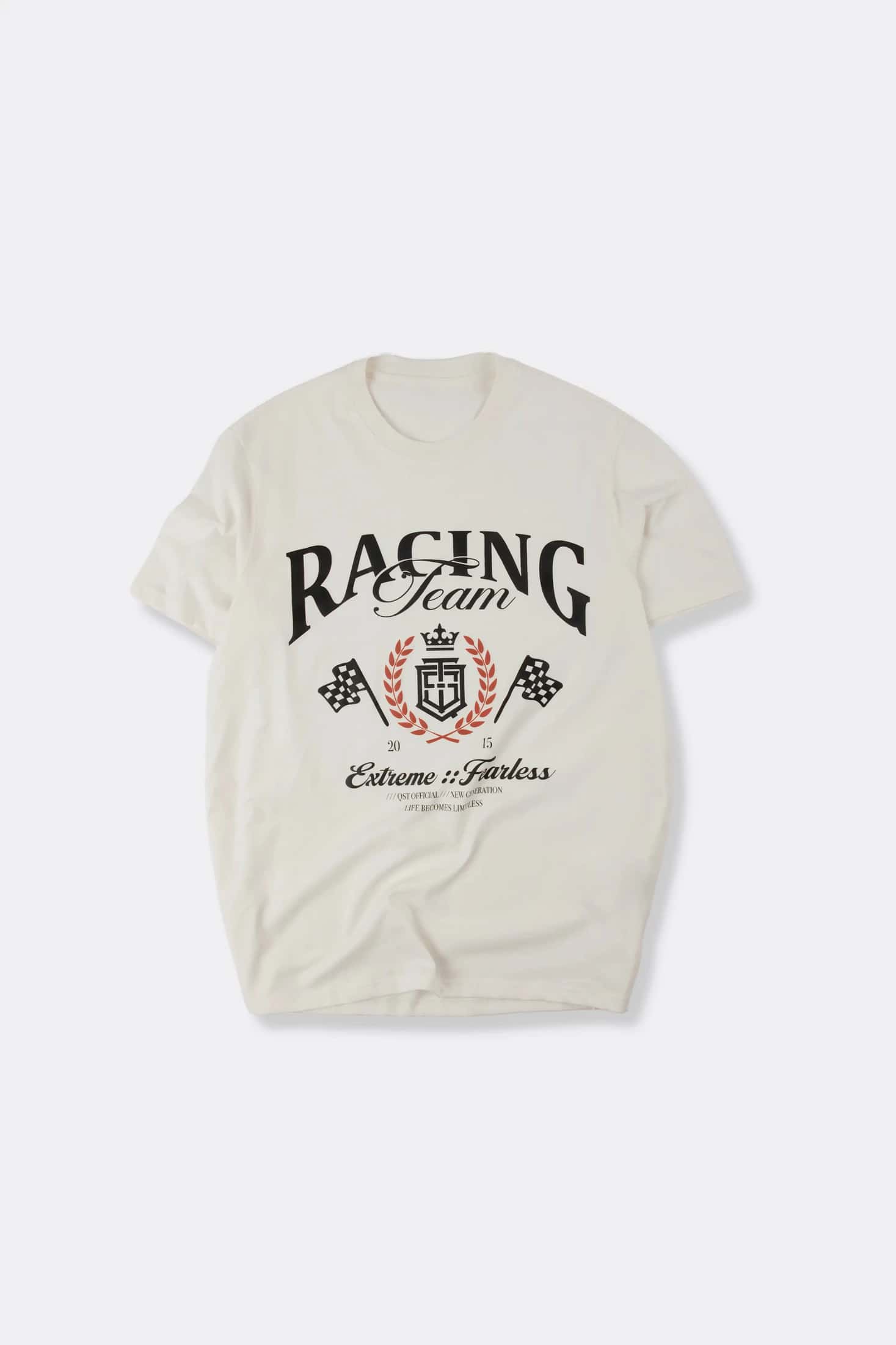 CAMISETA ESPECIAL ESTAMPADO LOCALIZADO COLOR IVORY