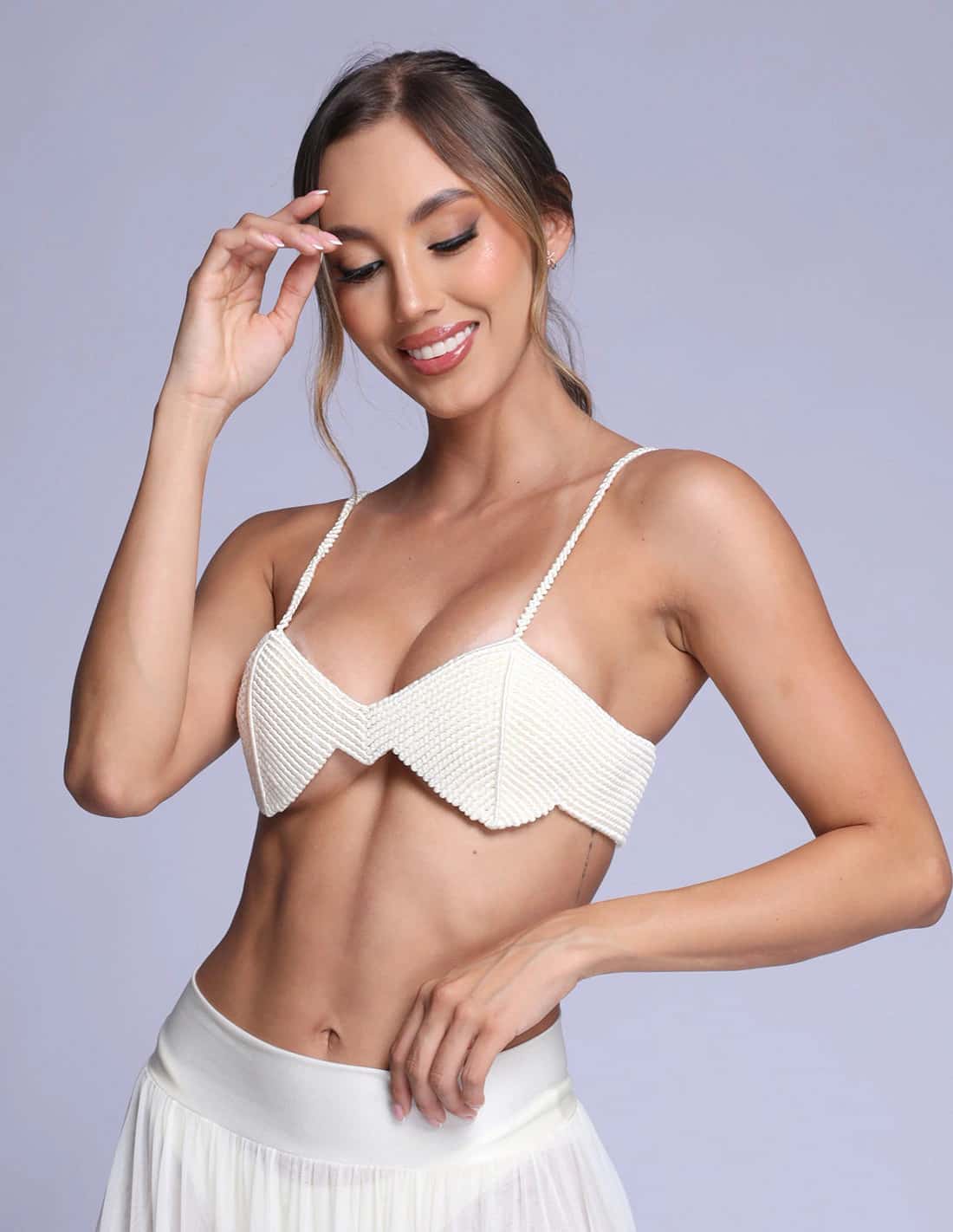 Crop Top Picchi Marfil