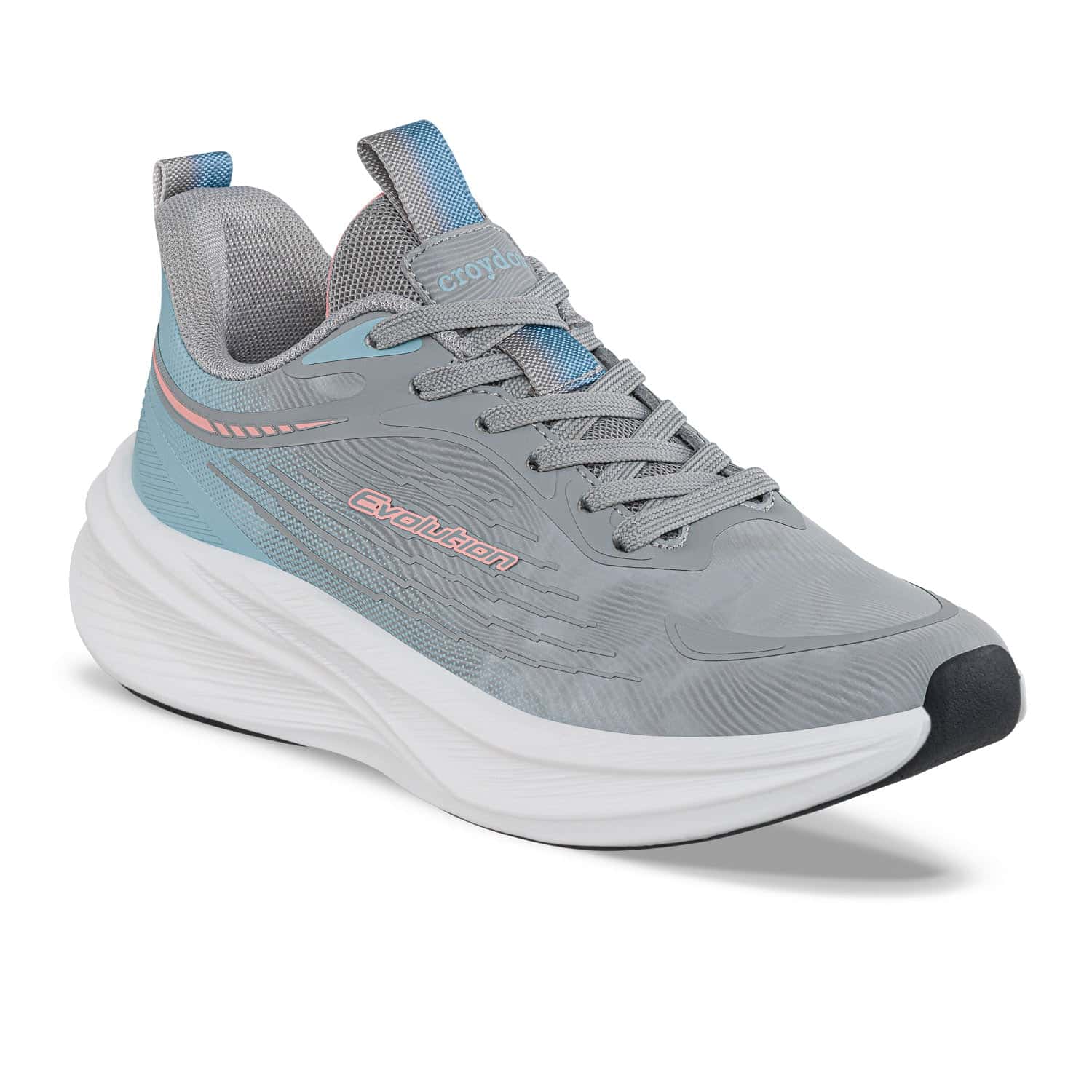 Tenis Running Teji Gris Croydon Para Mujer