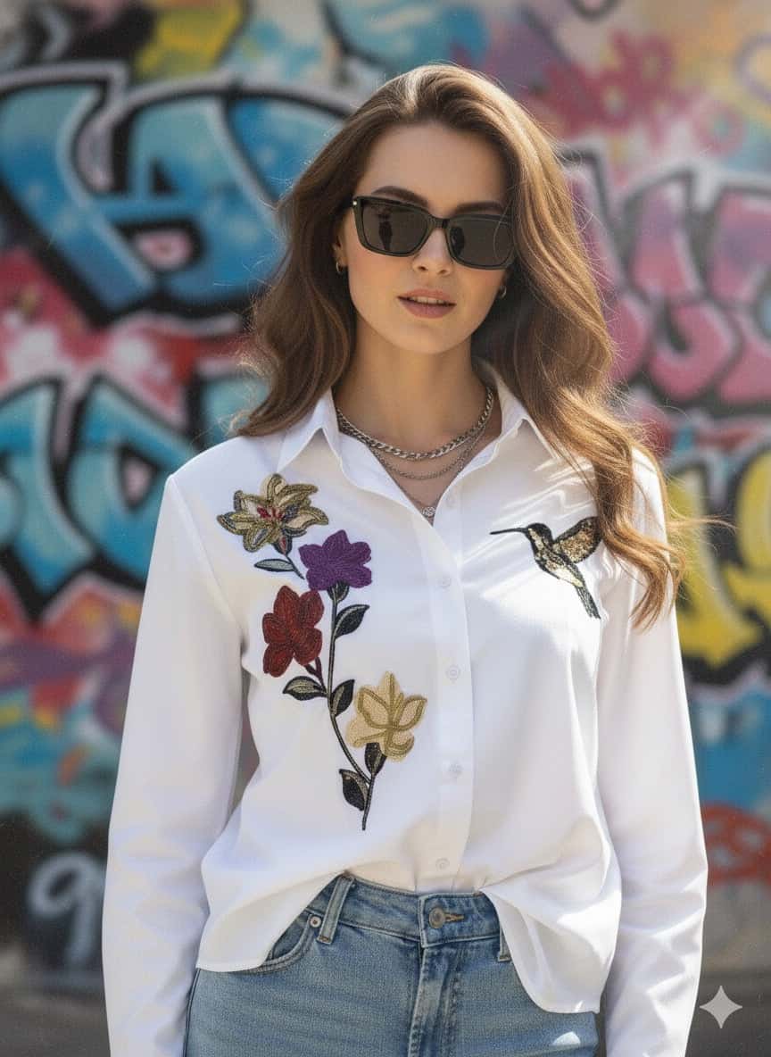 CAMISA VENETO|||BRILLO COLIBRI