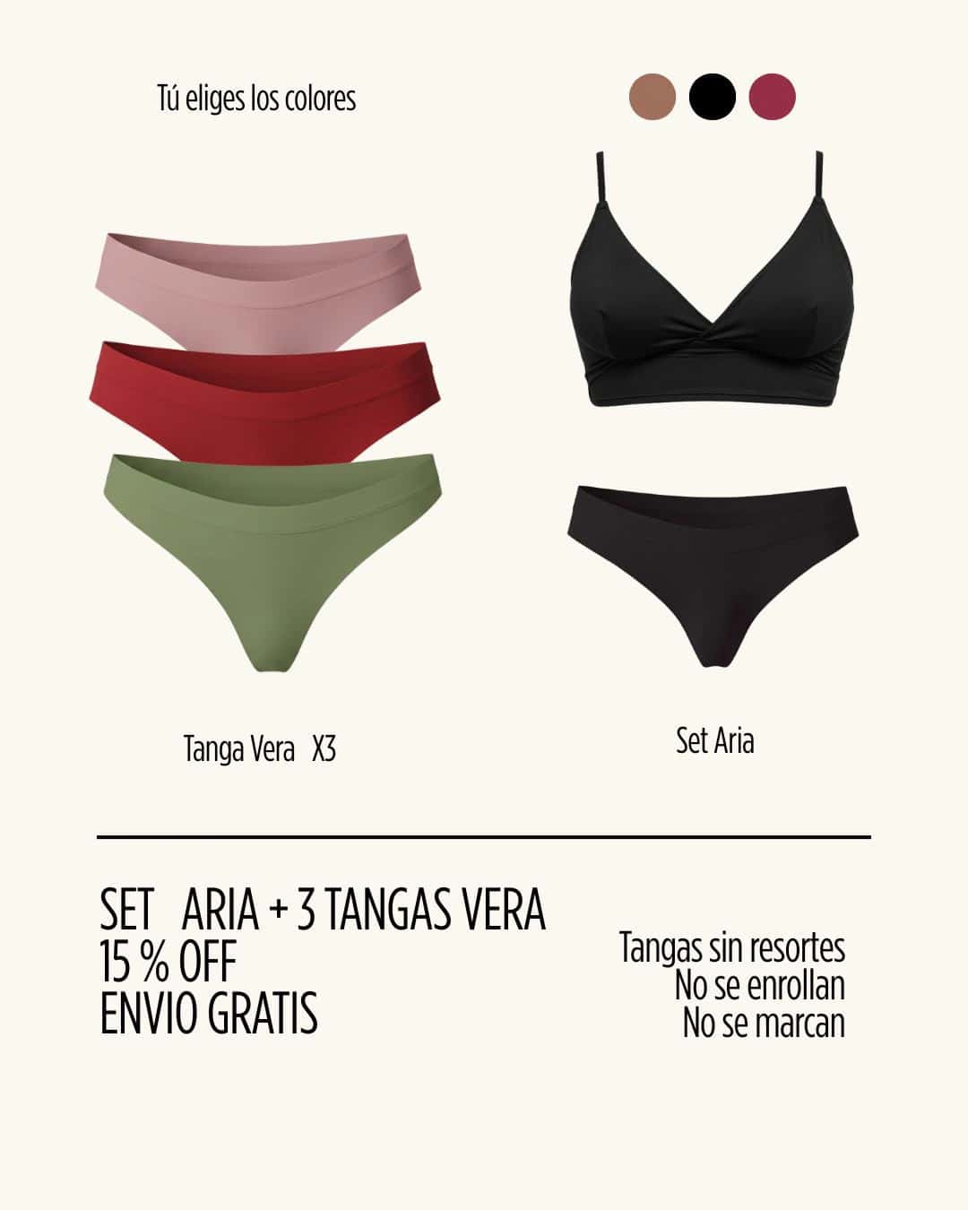 Combo Aria + Vera X3 + Envio