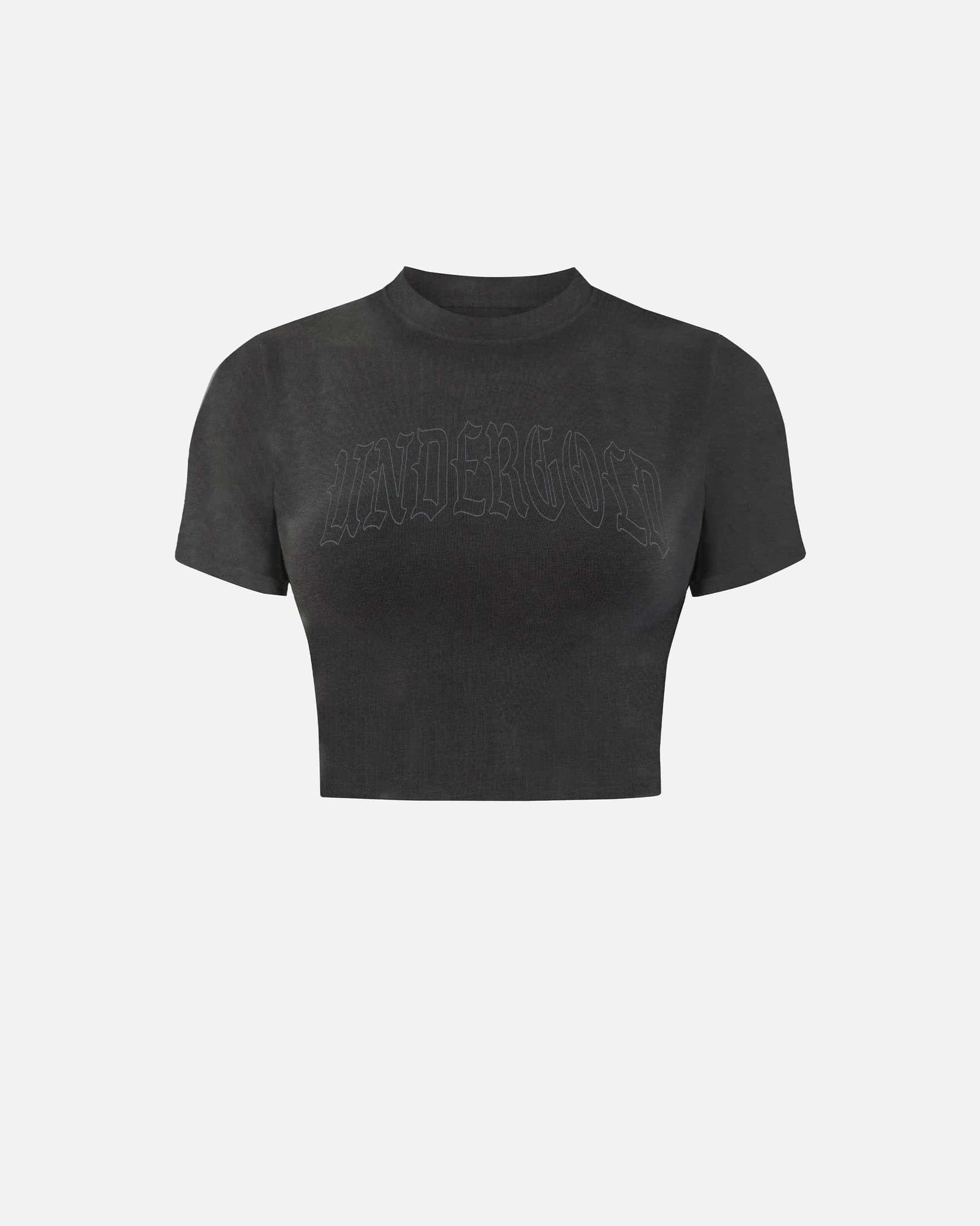 Echoes UNDRGLD Baby Tee Old Washed Gray