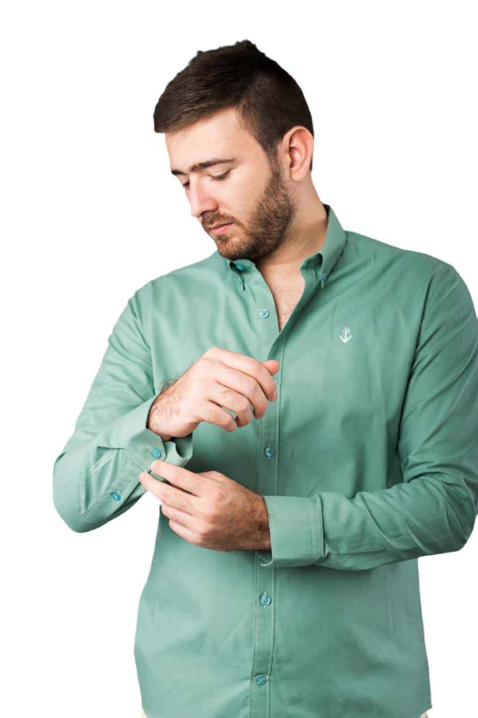 Camisa Oxford Verde Oliva - miniatura 4