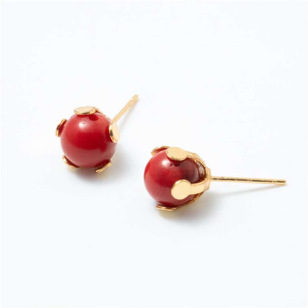 Aretes Topo Rojizo