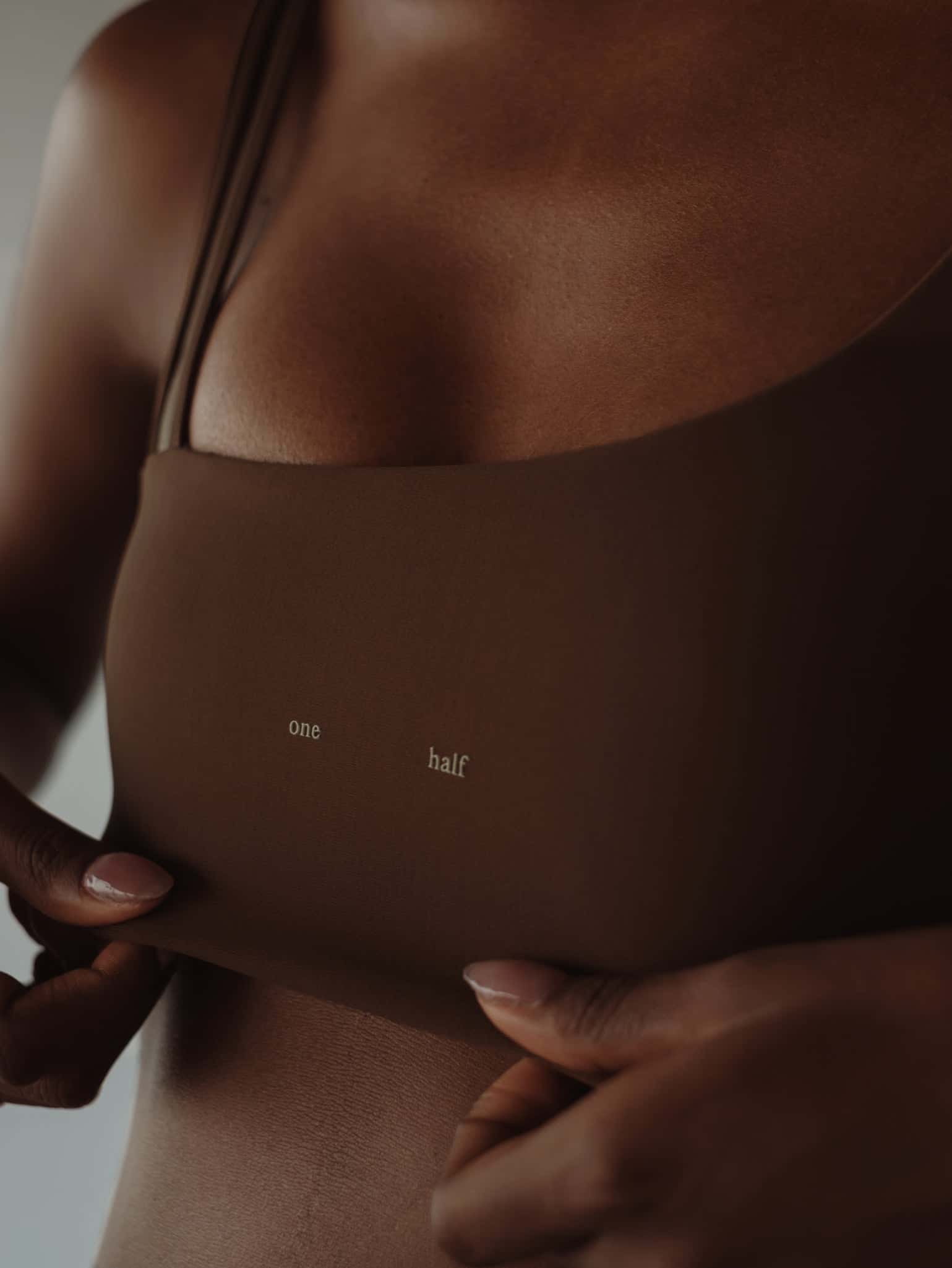 DOUBLE STRAP CROSS TOP - SEPIA - miniatura 9