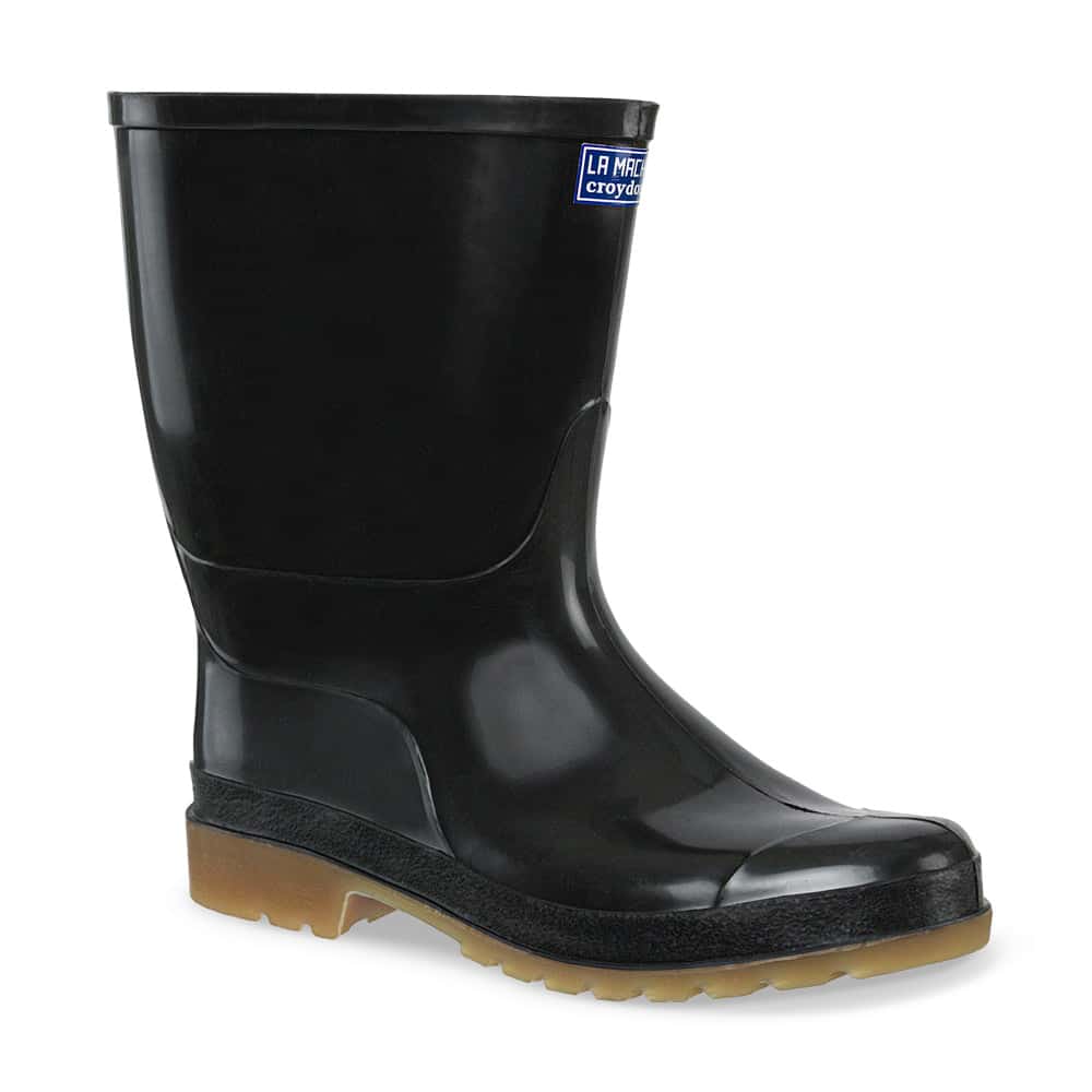 Botas Agrícolas Macha Baja Negro Croydon Unisex