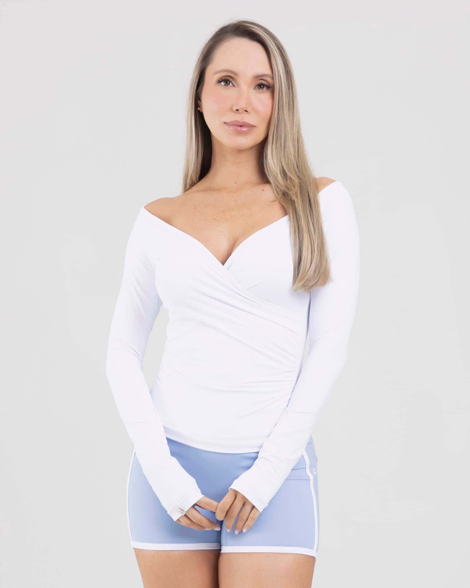 Blusa flow ease blanco dolce FIBER