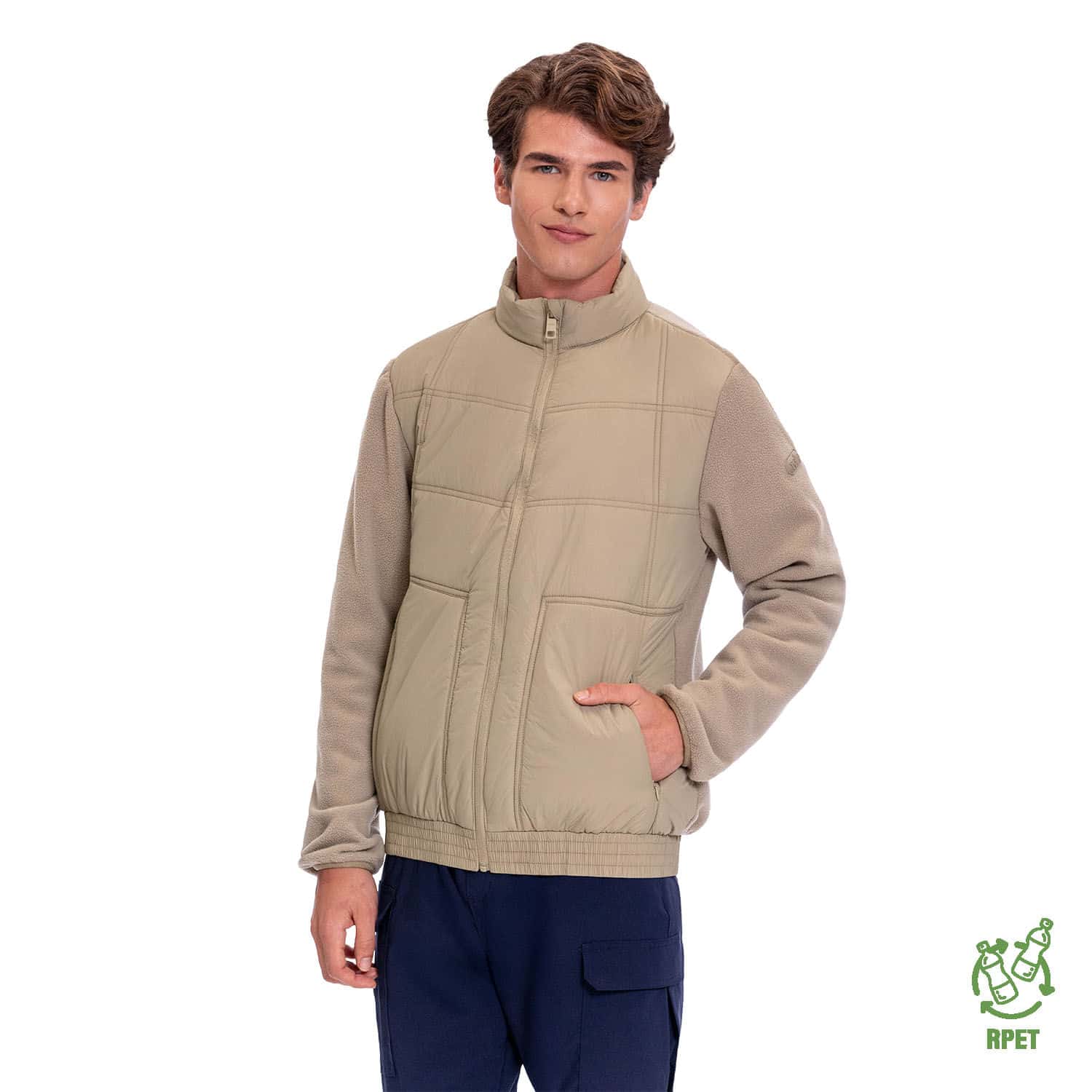 Chaqueta Acolchada para Hombre Jetty Beige