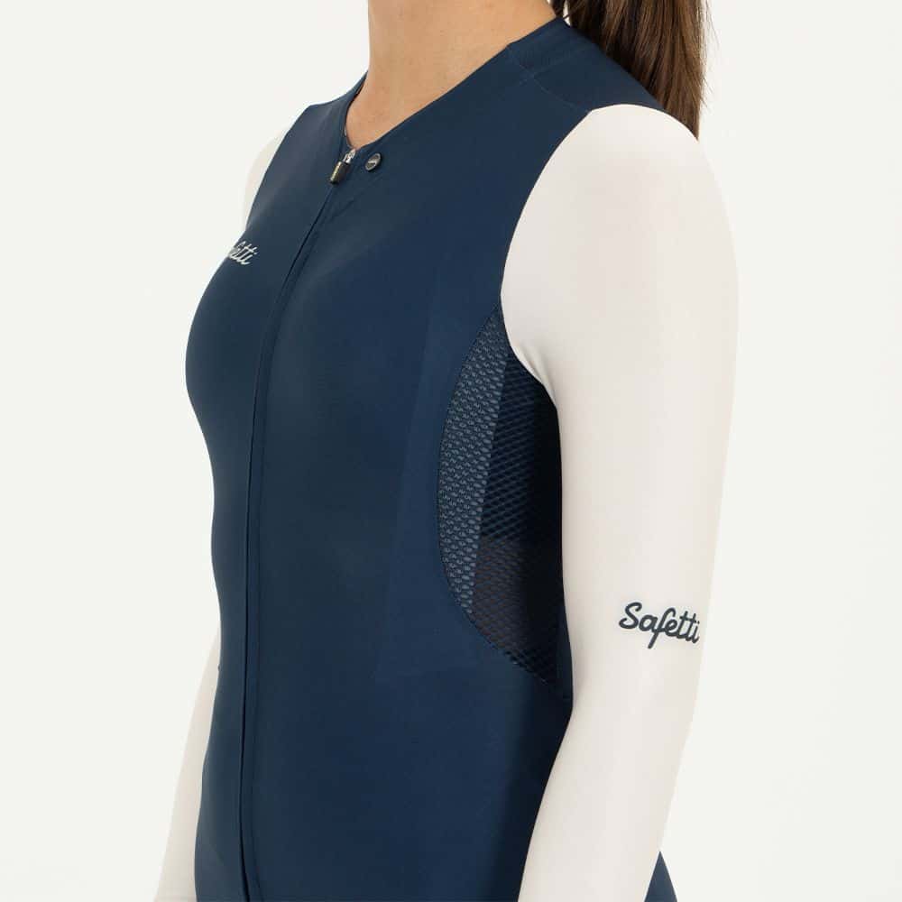 CAMISA CICLISMO MANGA LARGA IVORY BLUE PARA MUJER - miniatura 4