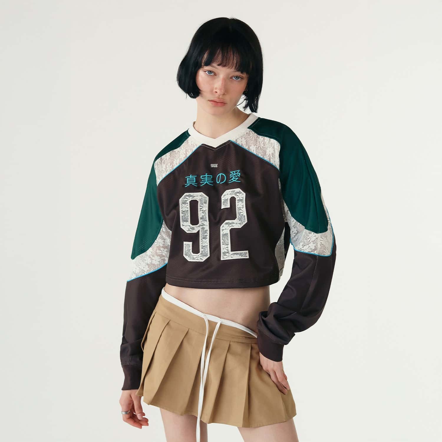 Cropped Football Jersey - Brown - miniatura 2