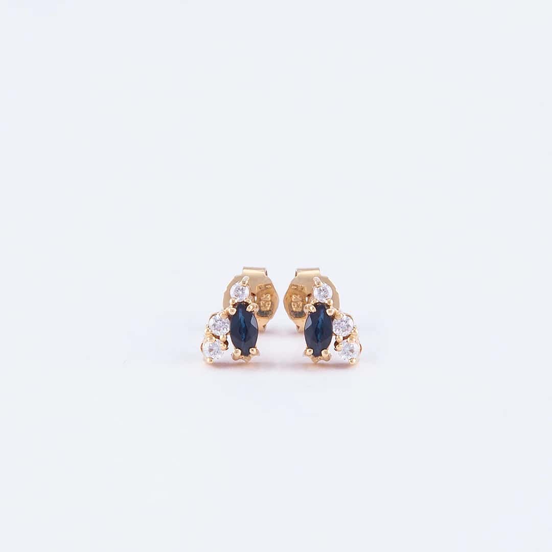 Aretes Zafiro Marquis