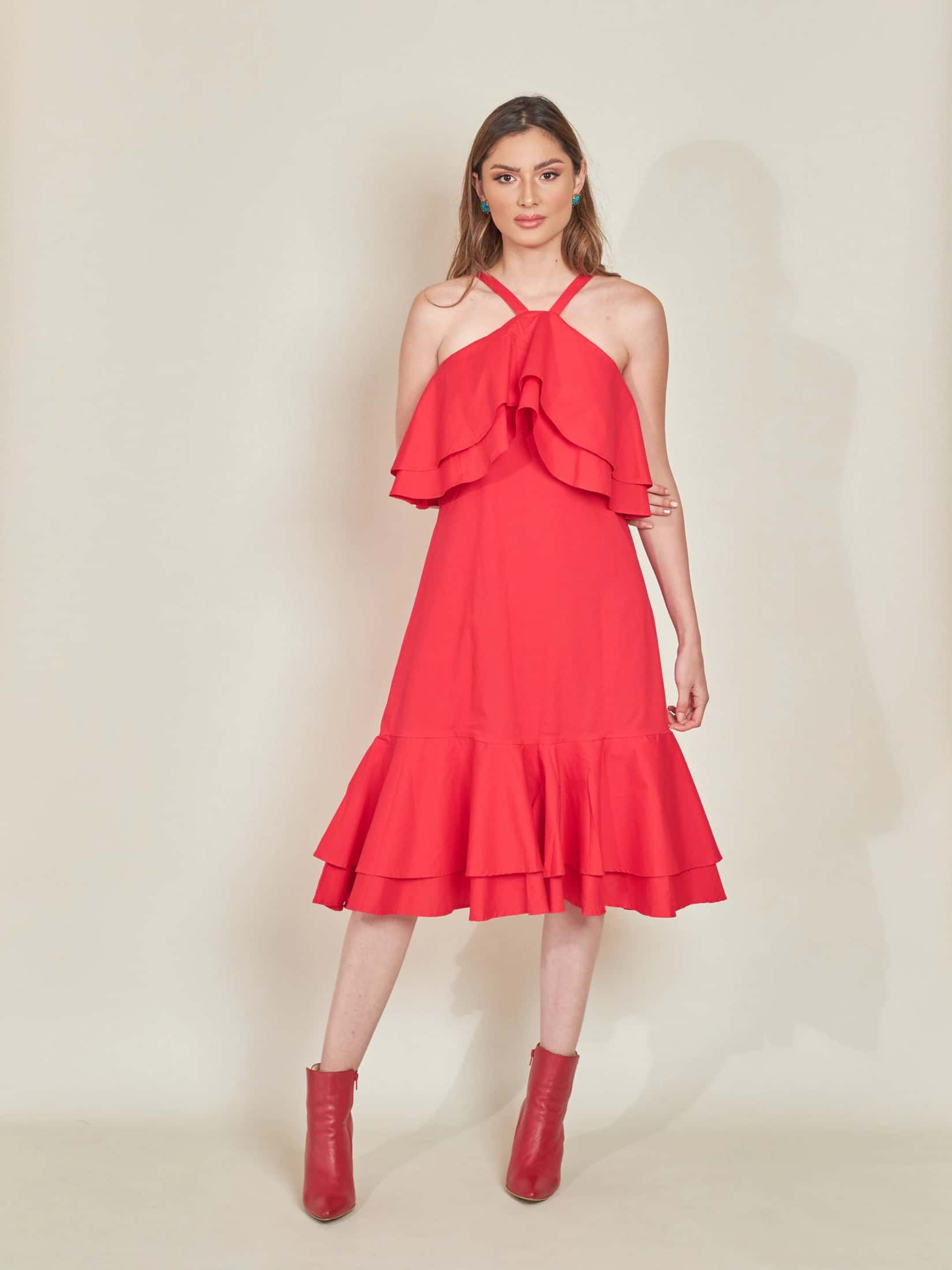 Vestido Canarias Rojo - miniatura 4