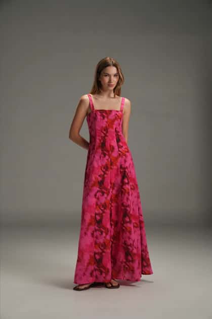 MARDI LOLA LINEN LONG DRESS