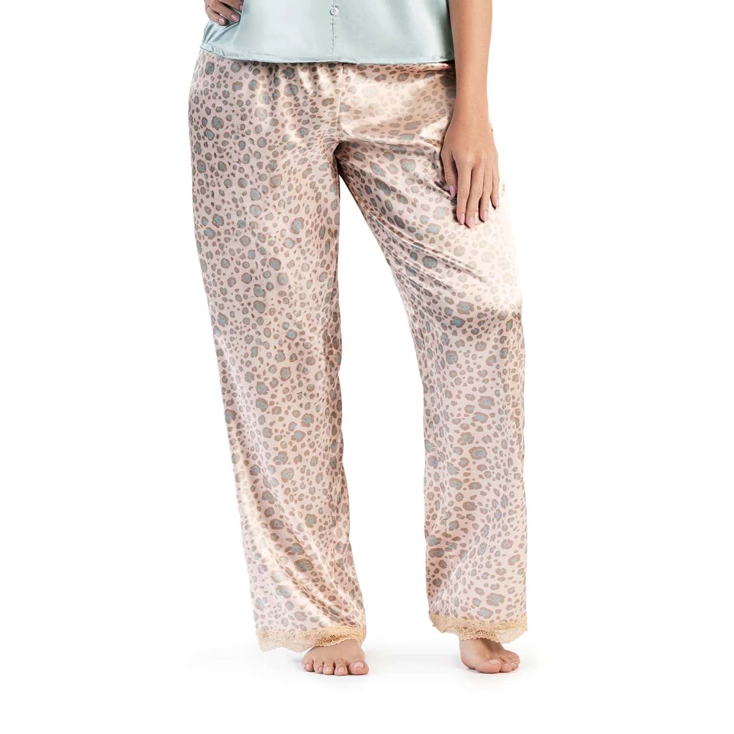 PANTALÓN DE PIJAMA CON ENCAJE EN BOTA - miniatura 5